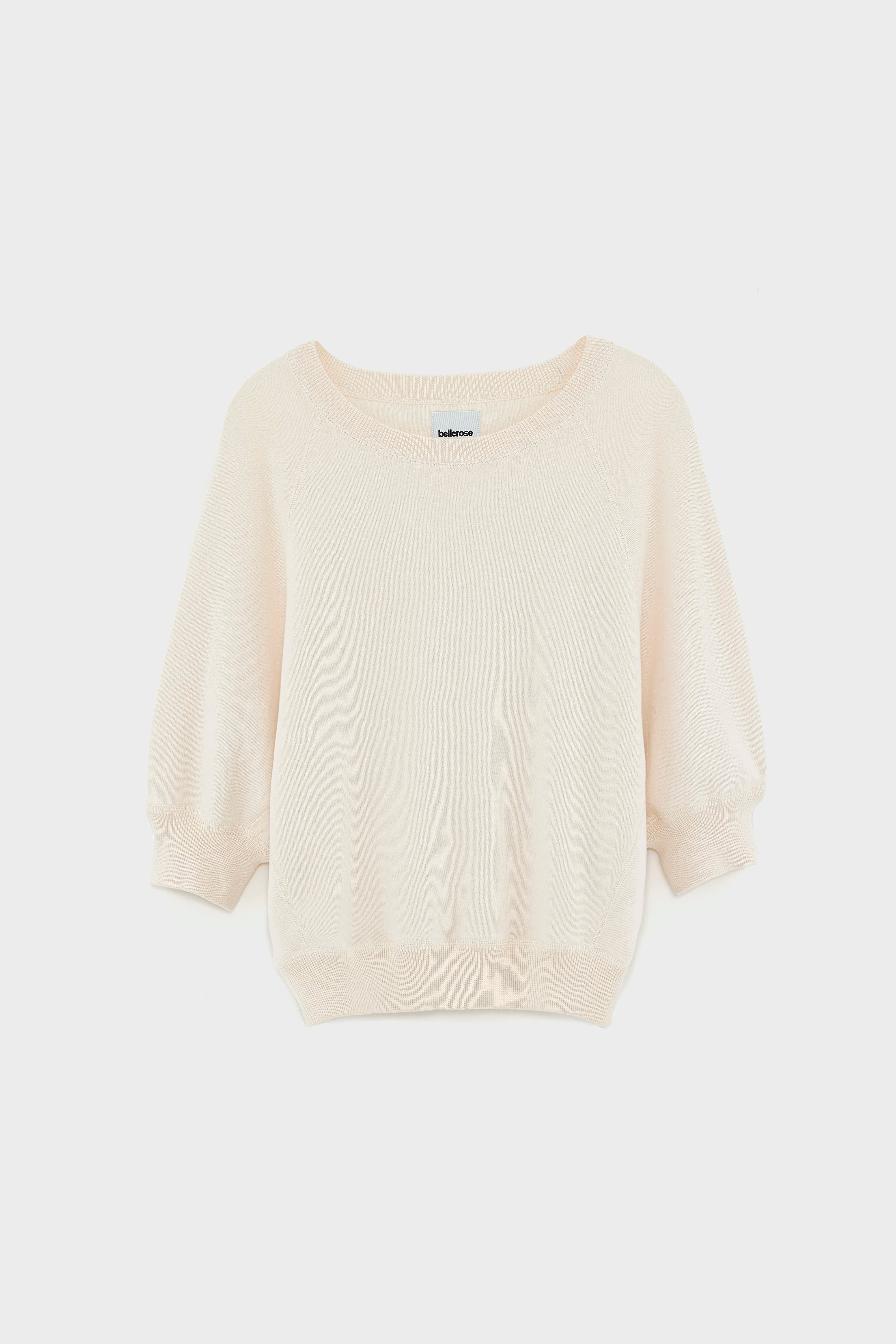 Anglet crewneck ecru sweater (242 / W / MILKY WAY)
