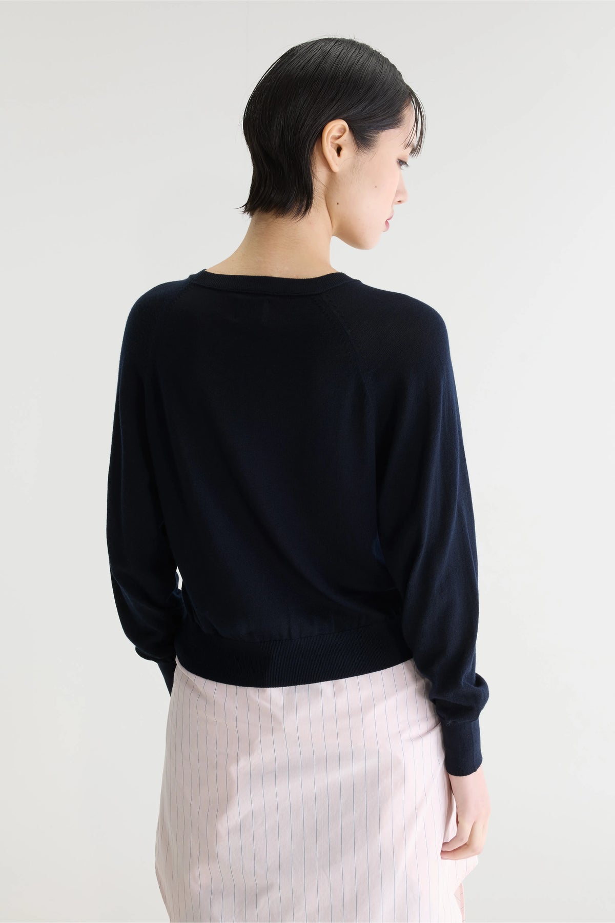Delen classic crewneck sweater (241 / W / NAVY)