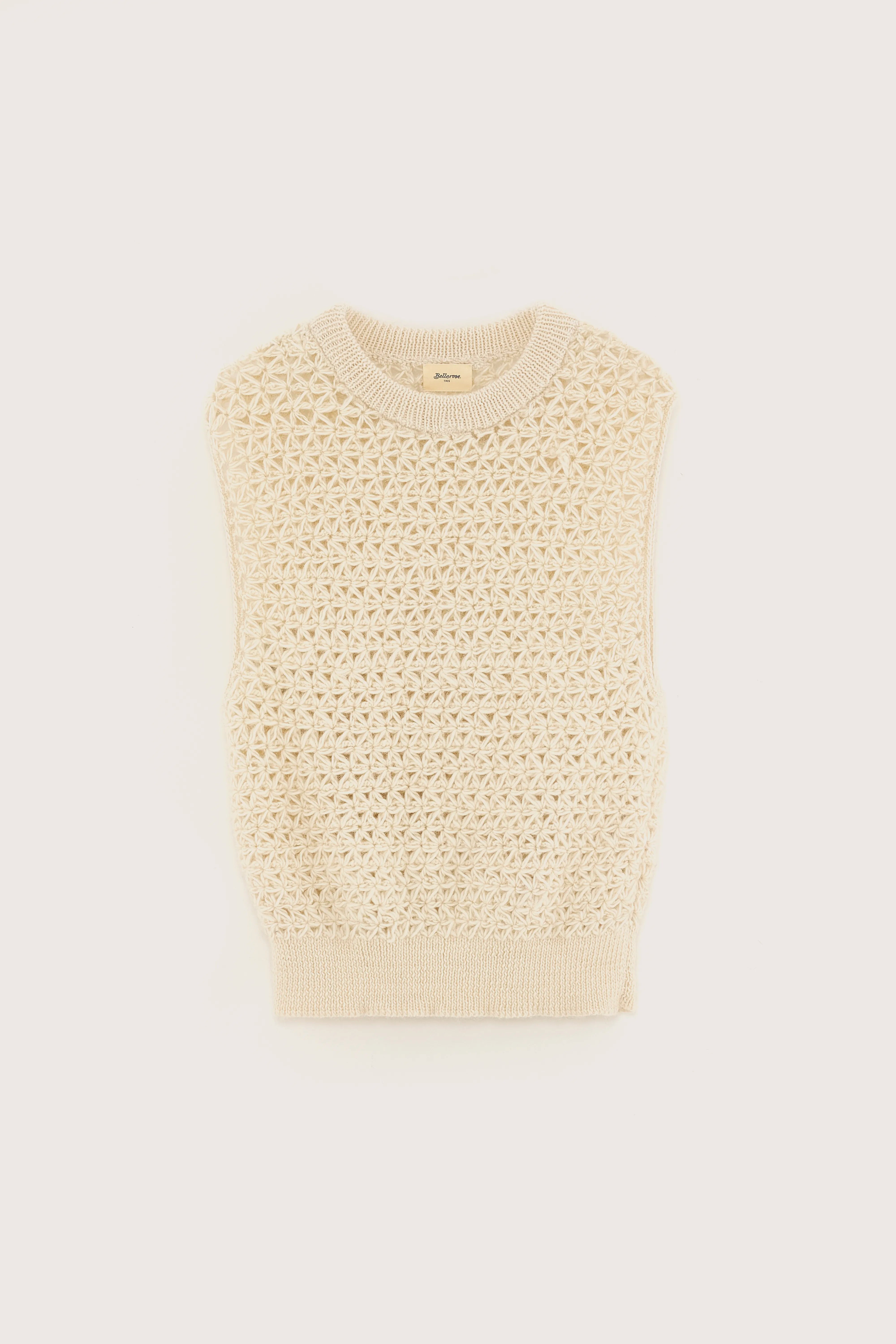 Moony gebreide tanktop (251 / W / TOFU)