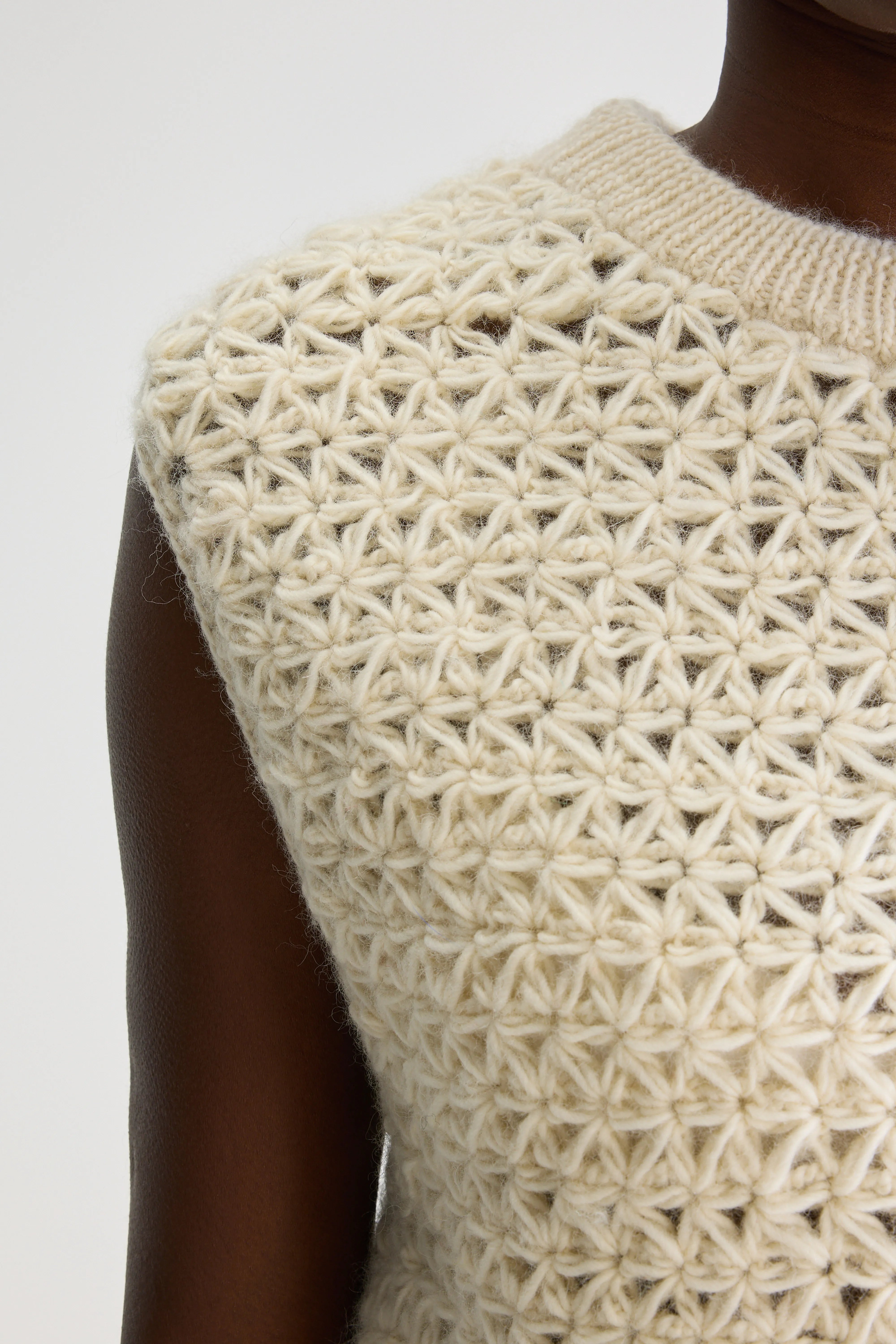 Moony gebreide tanktop (251 / W / TOFU)