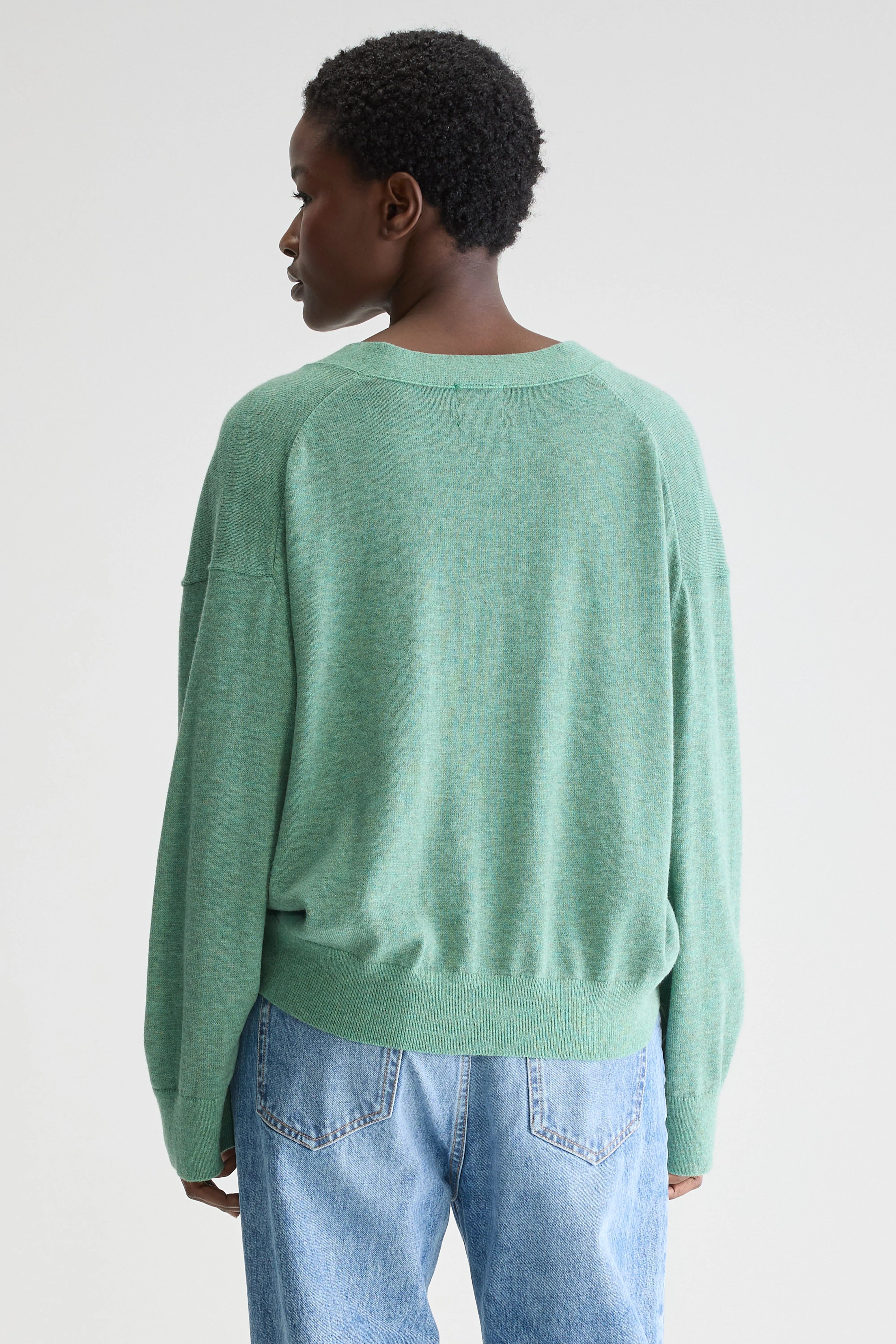 Gakkin v-neck cardigan (251 / W / PRAIRIE)