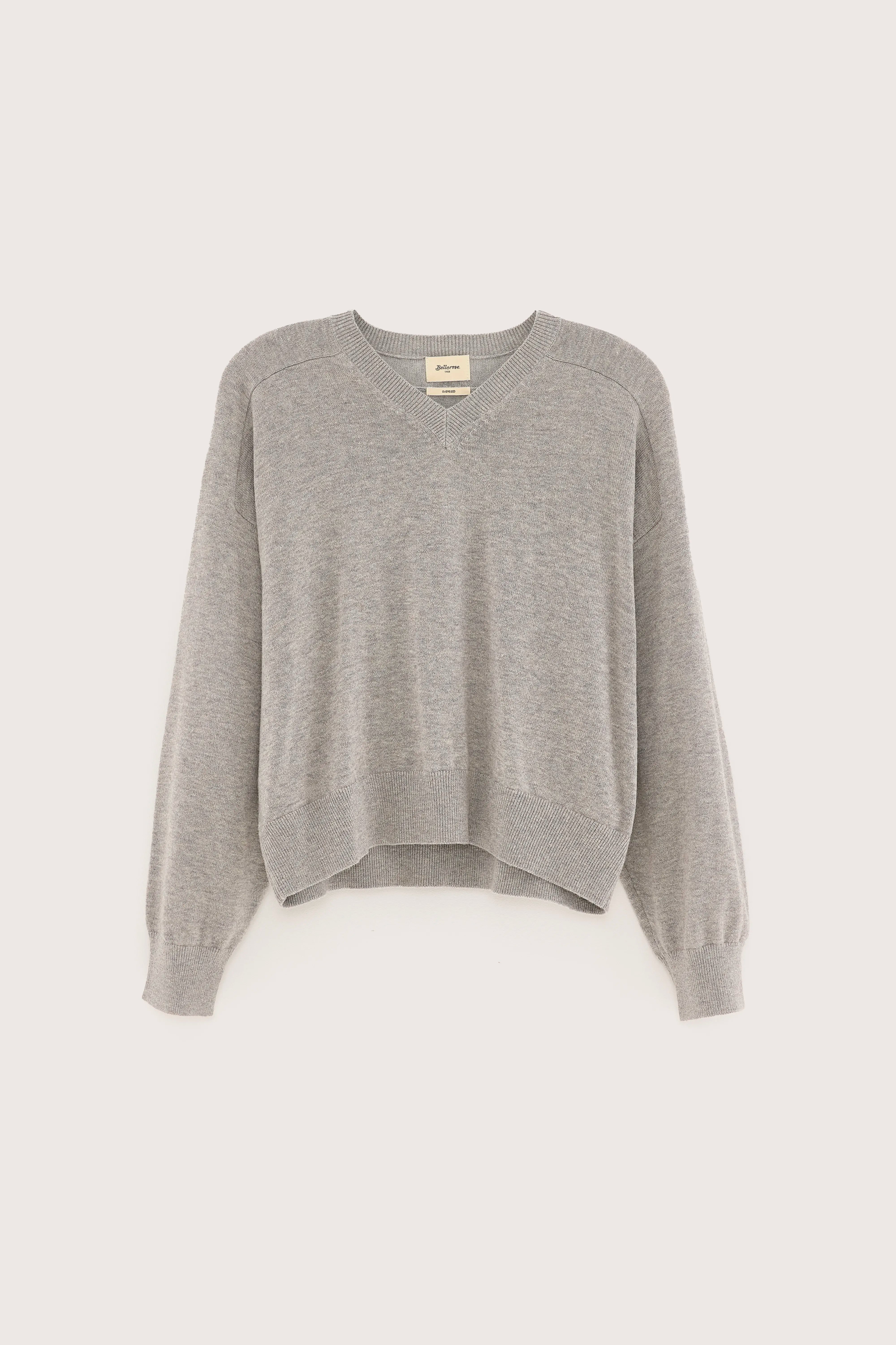Gakor trui met v-hals (251 / W / H. GREY)