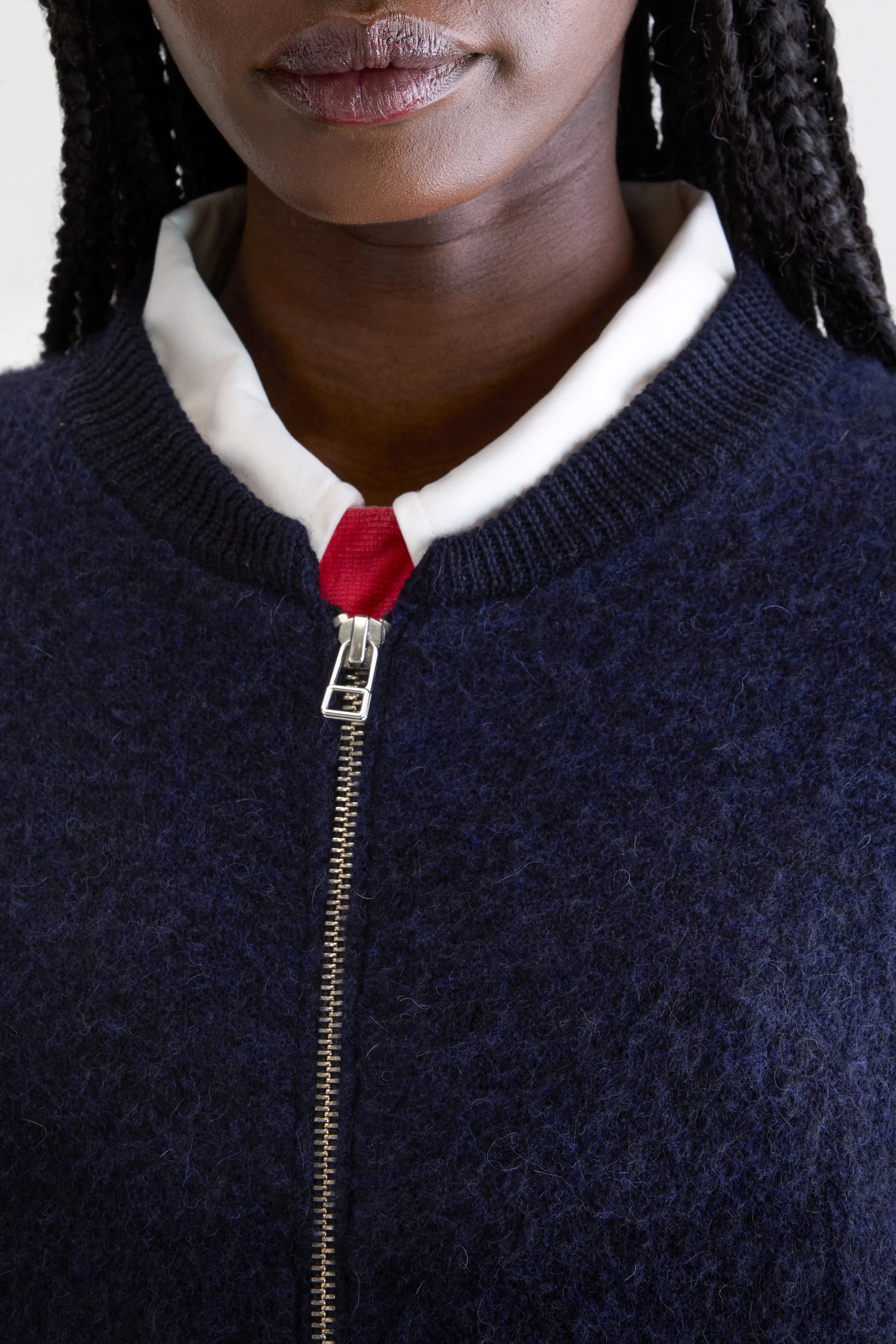 Cardigan zippé Asedi (252 / W / NAVY)