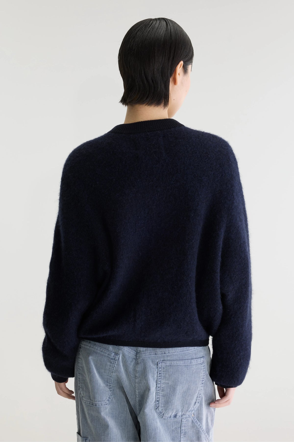 Asedi zip-up cardigan (252 / W / NAVY)