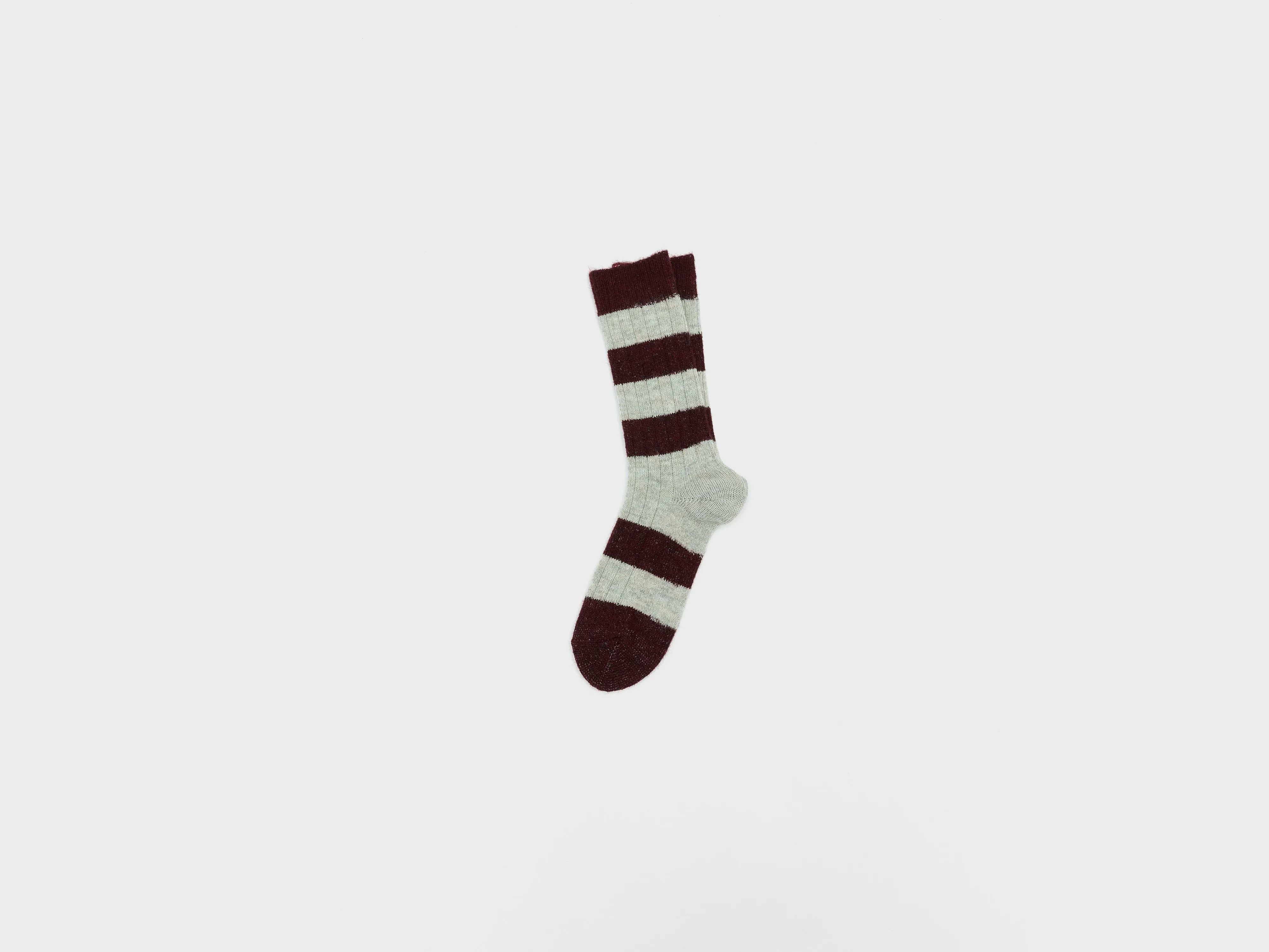 Chaussettes rayées Bineau (252 / W / WINE)