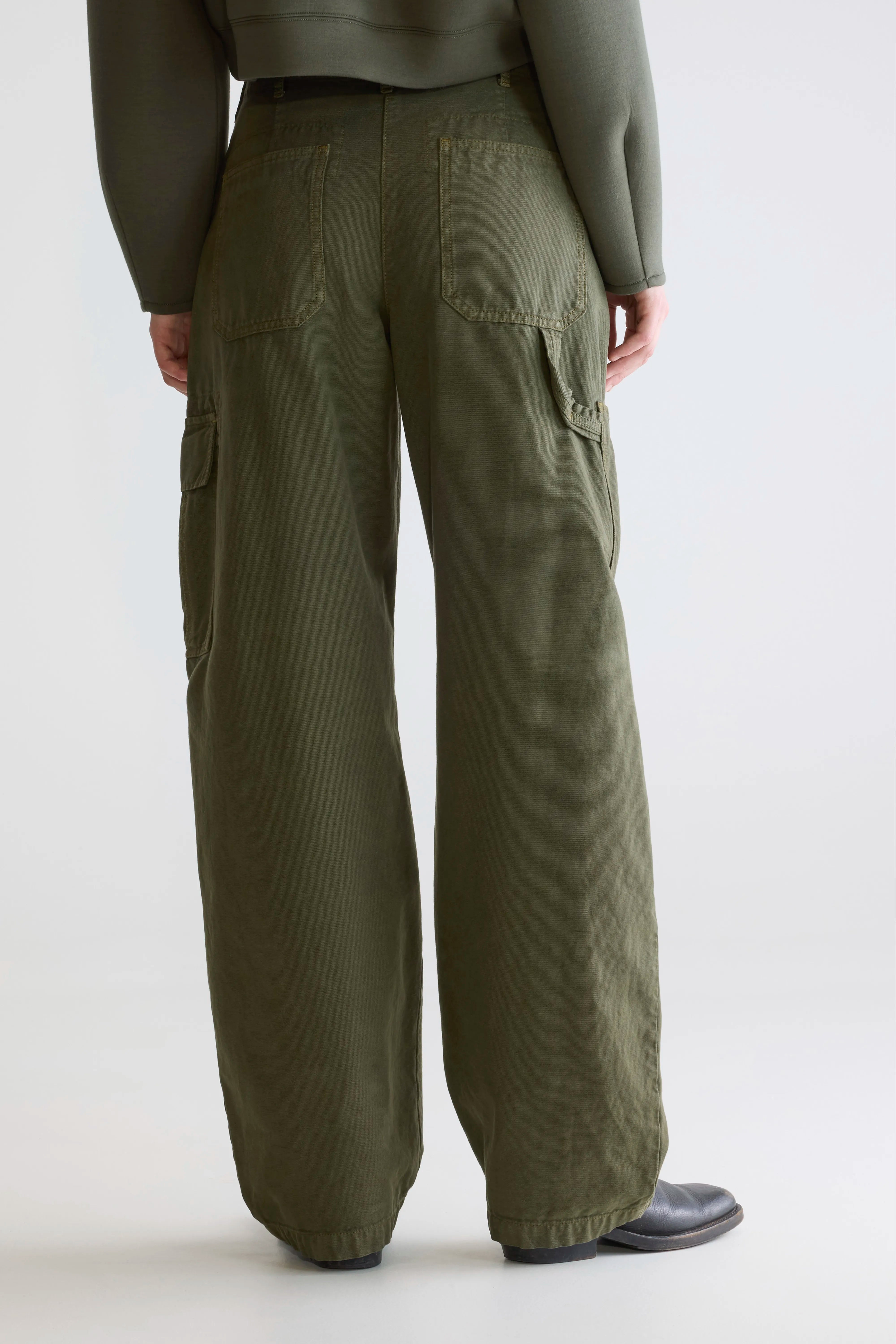 Piazza relaxed trousers (252 / W / OLIVE)