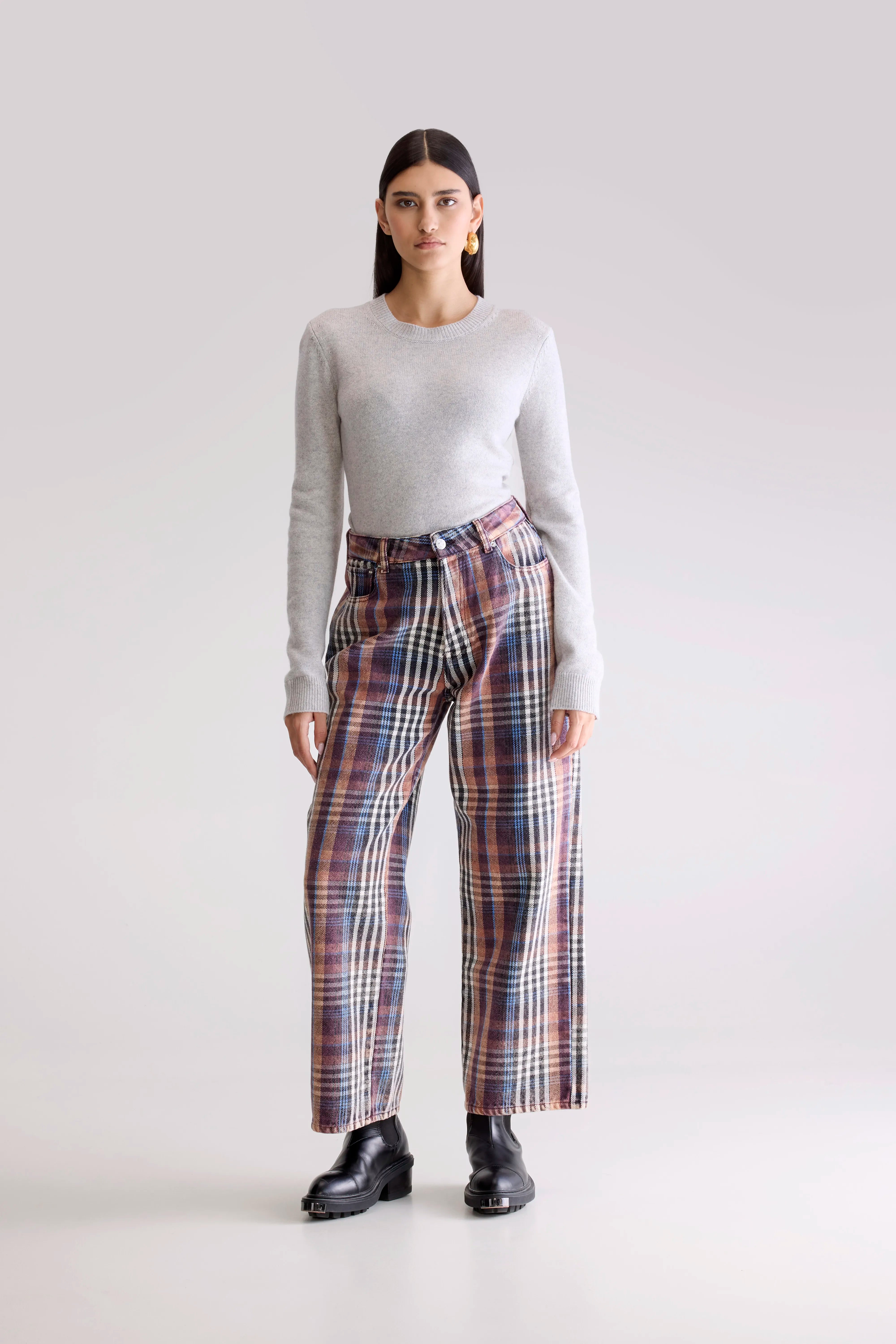 Denim N. 66 wijde jeans (252 / W / CHECK A)