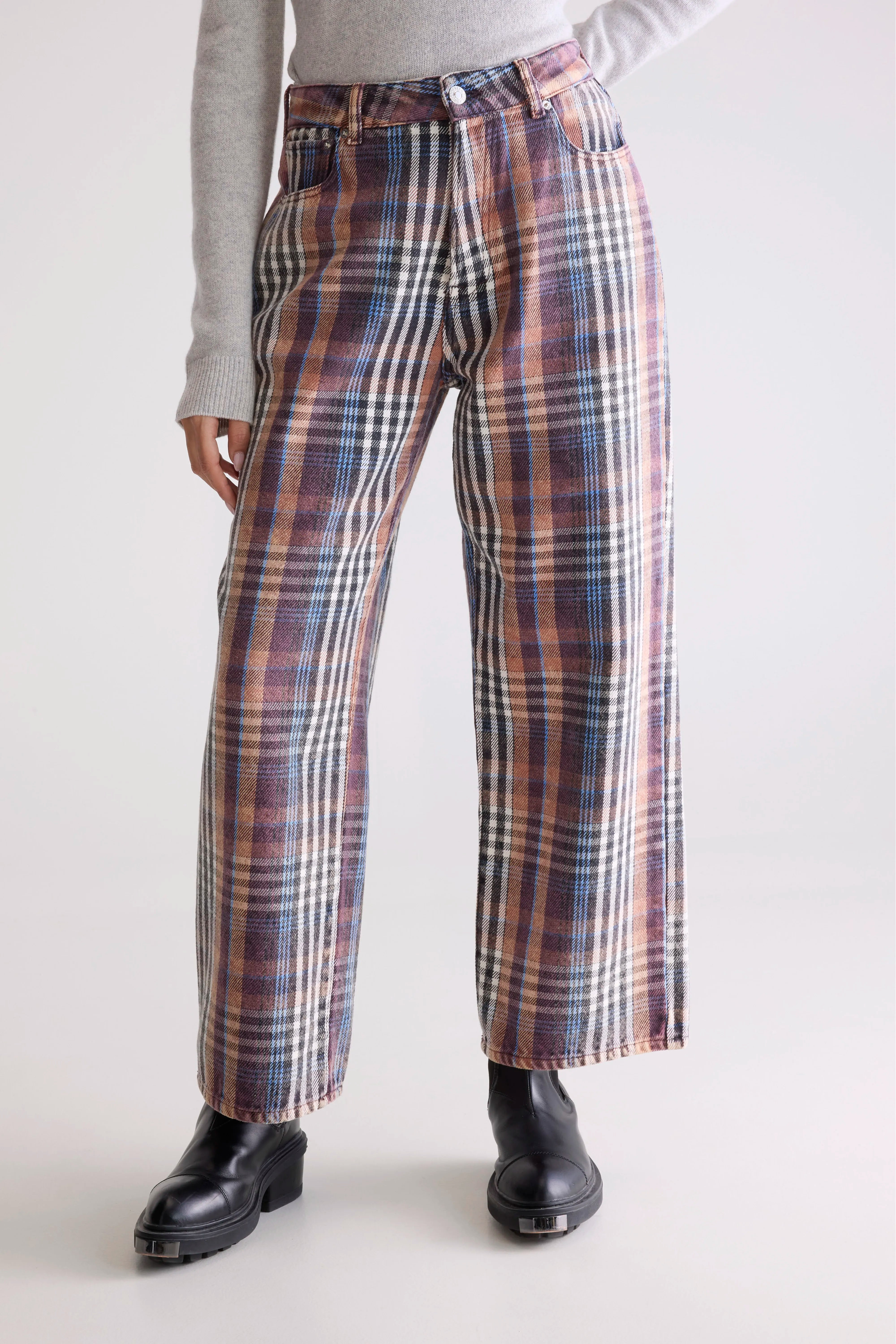 Denim N. 66 wijde jeans (252 / W / CHECK A)