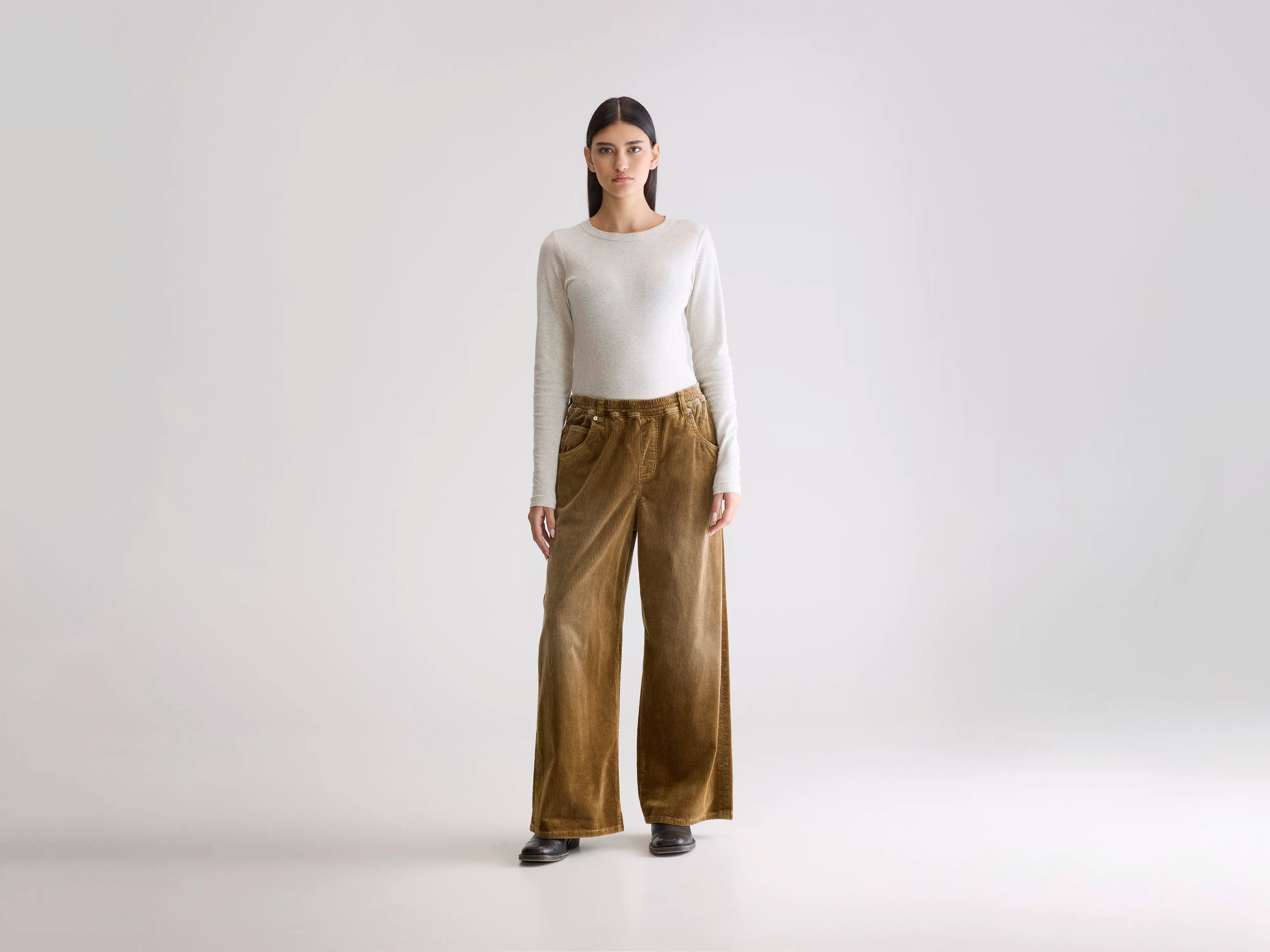 Galina wide trousers (252 / W / SOIL)