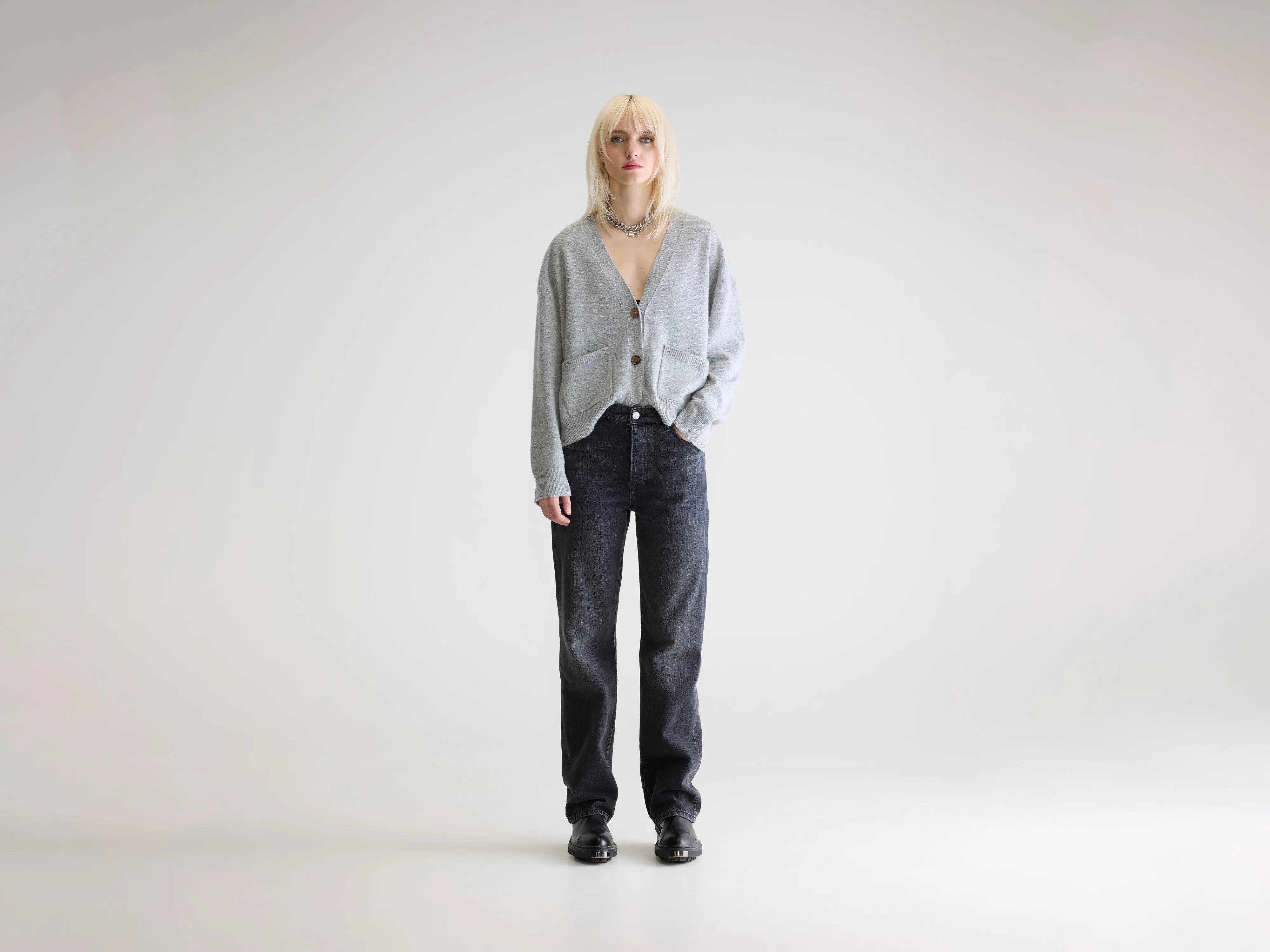 Denim N. 32 rechte jeans (252 / W / VINTAGE BLACK)