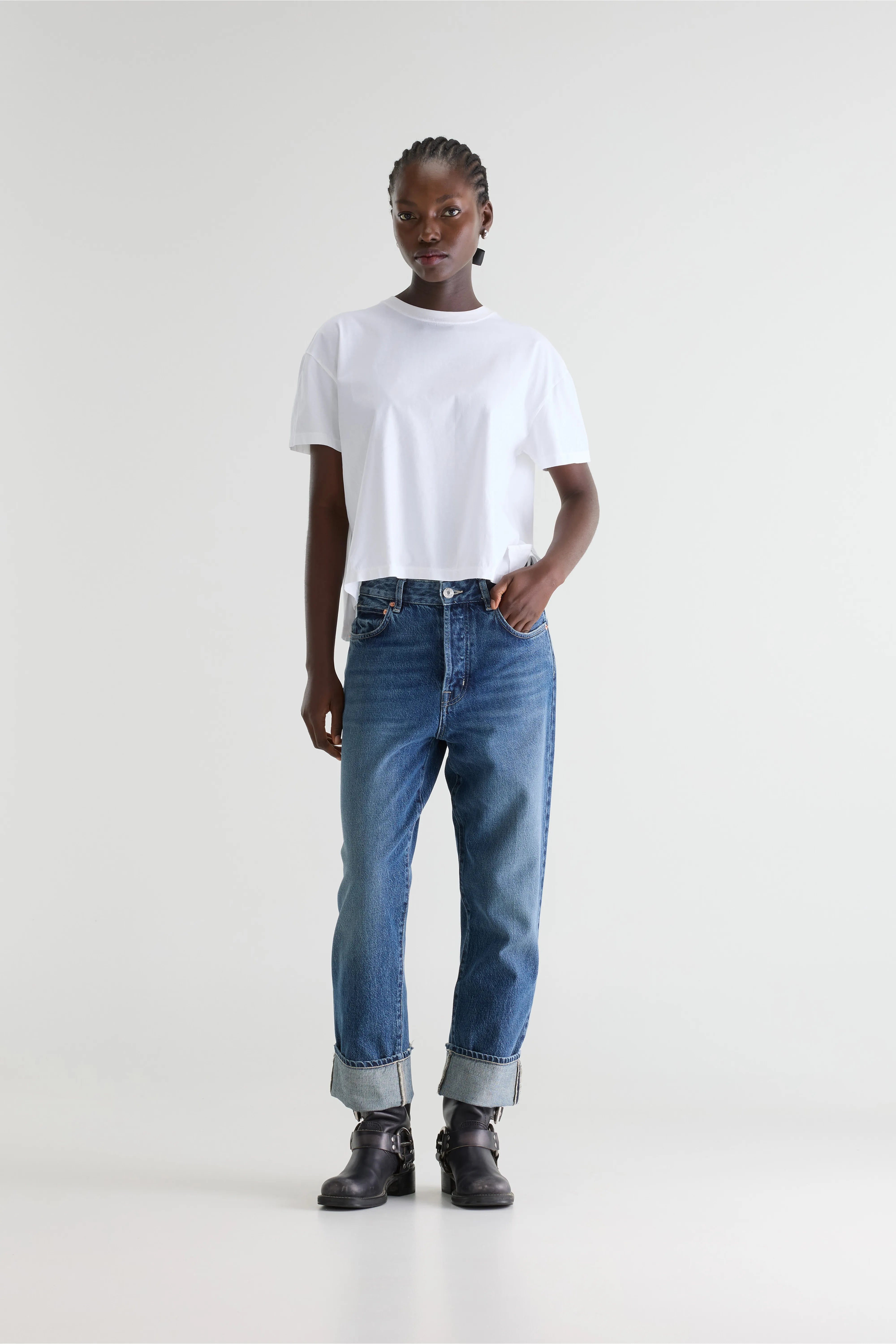 Denim N. 46 wijde jeans (252 / W / VINTAGE MD BLUE)