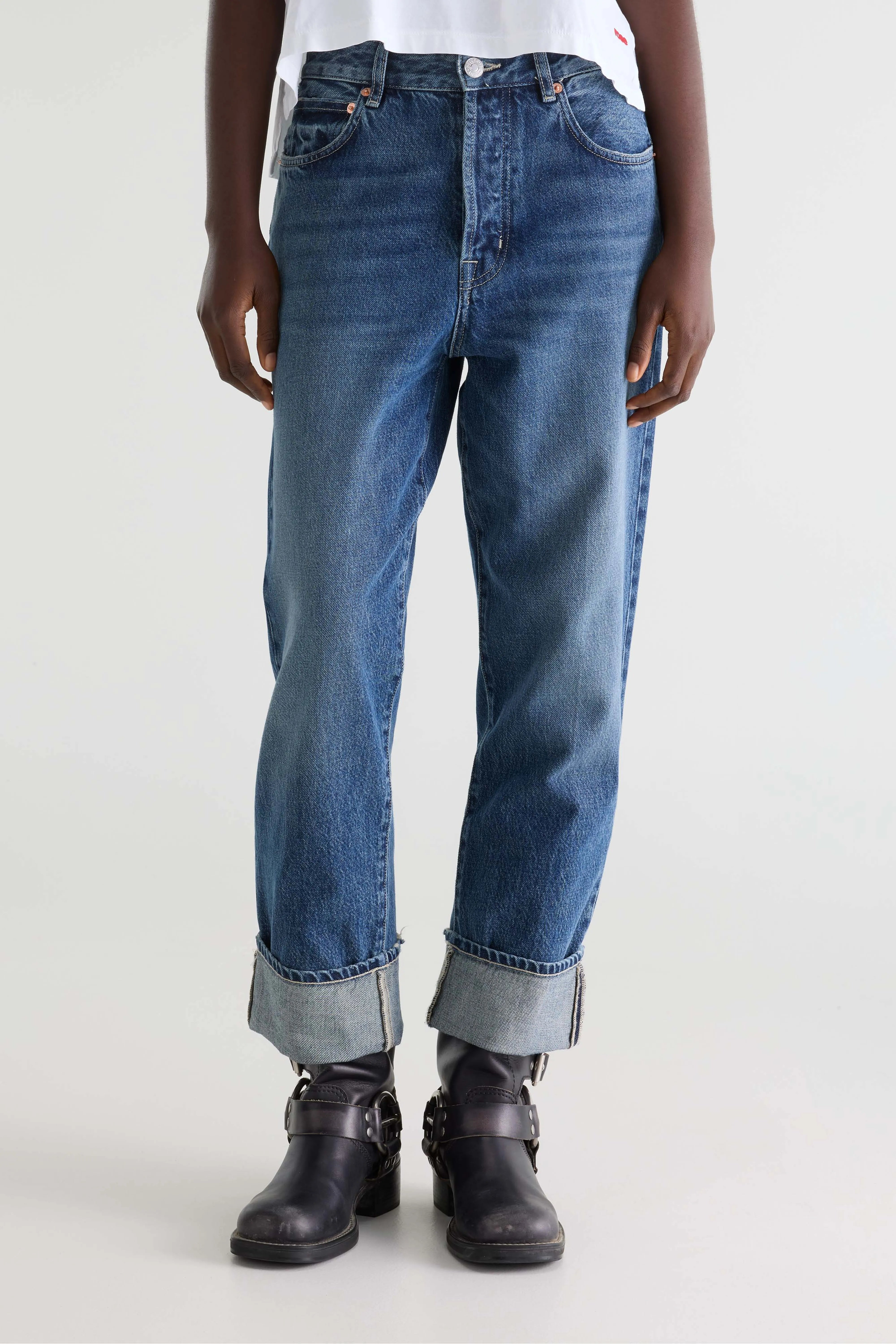 Denim N. 46 wijde jeans (252 / W / VINTAGE MD BLUE)