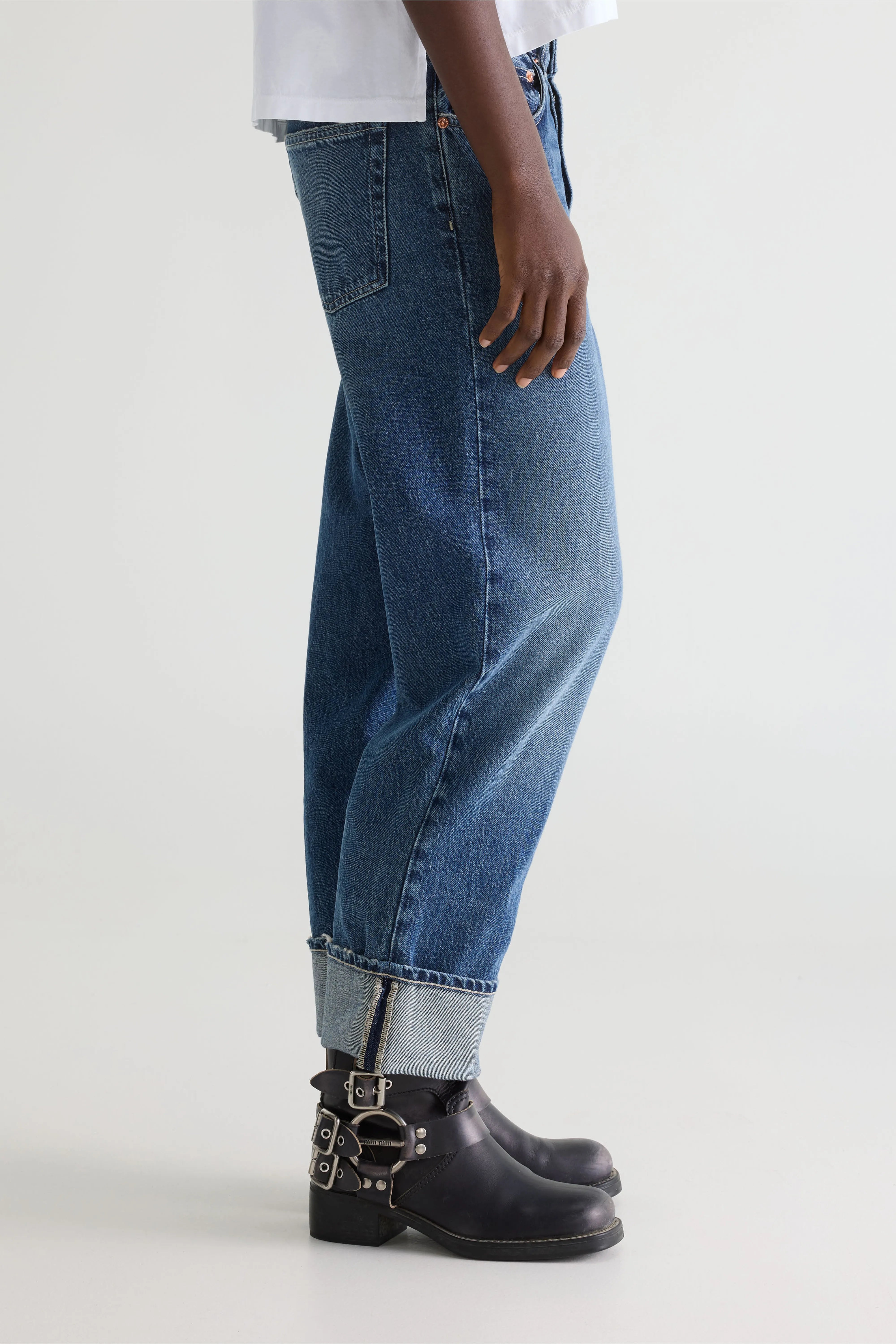 Denim N. 46 wijde jeans (252 / W / VINTAGE MD BLUE)