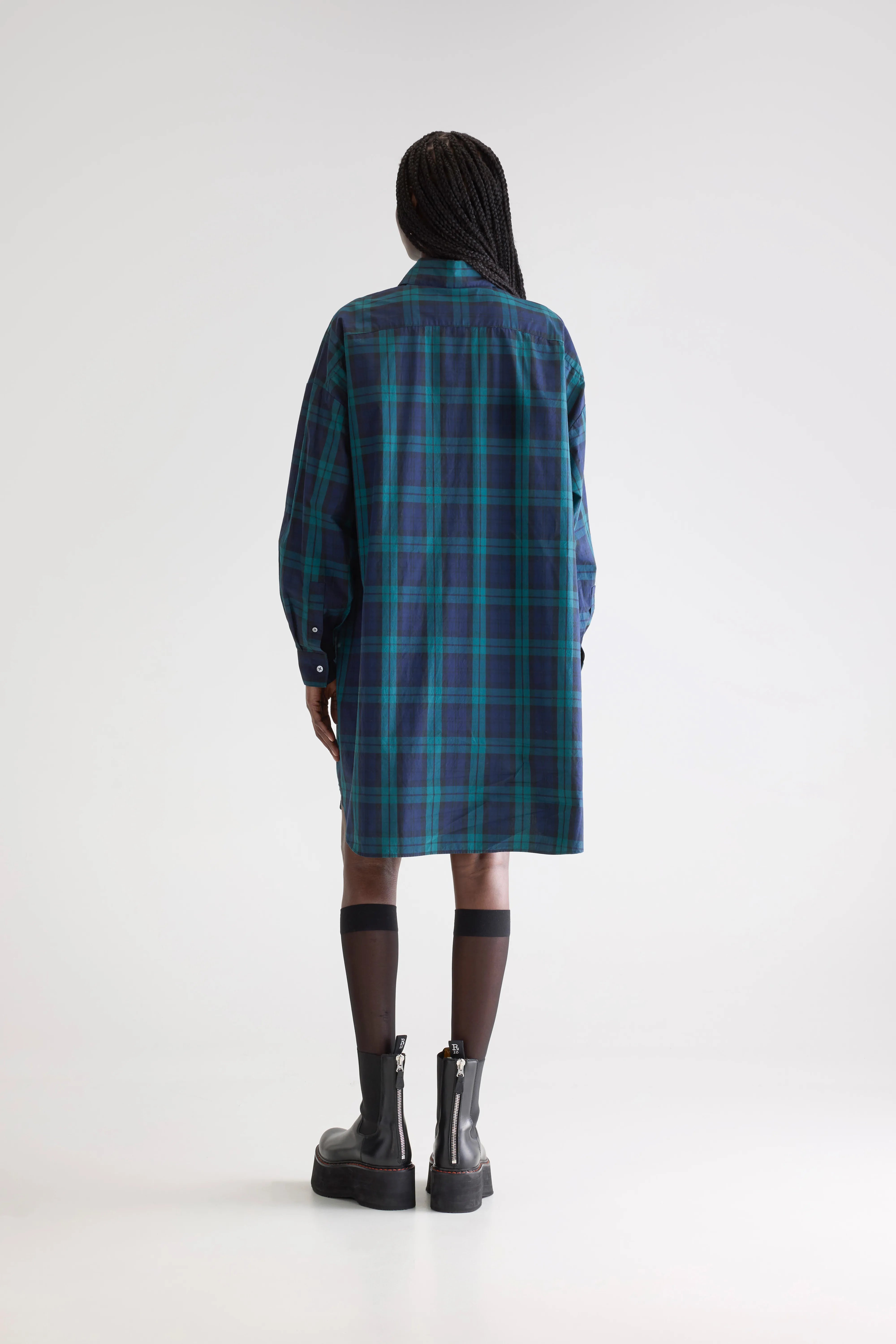 Grappa geruite hemdjurk  (252 / W / CHECK E)