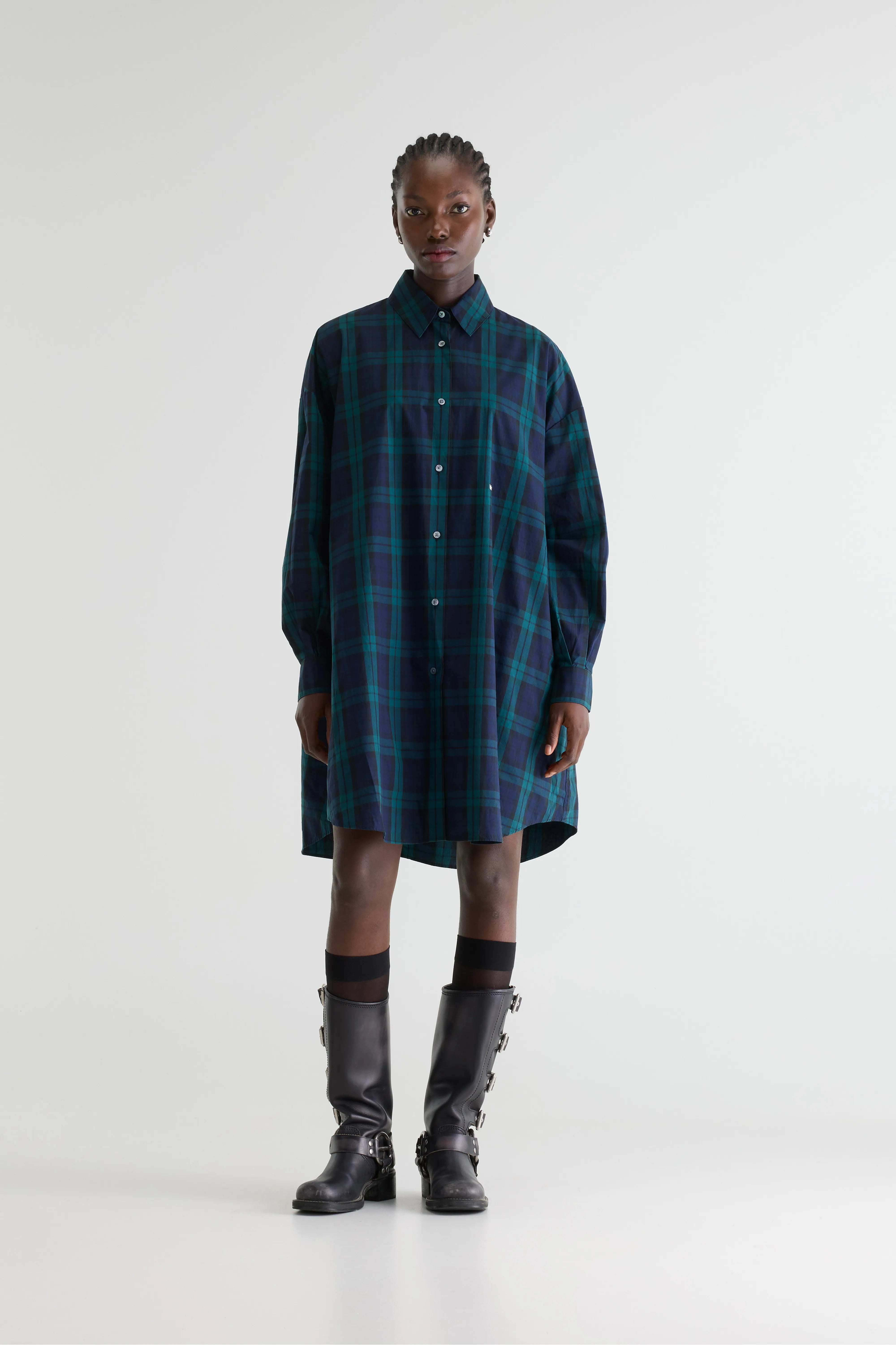 Grappa geruite hemdjurk  (252 / W / CHECK E)