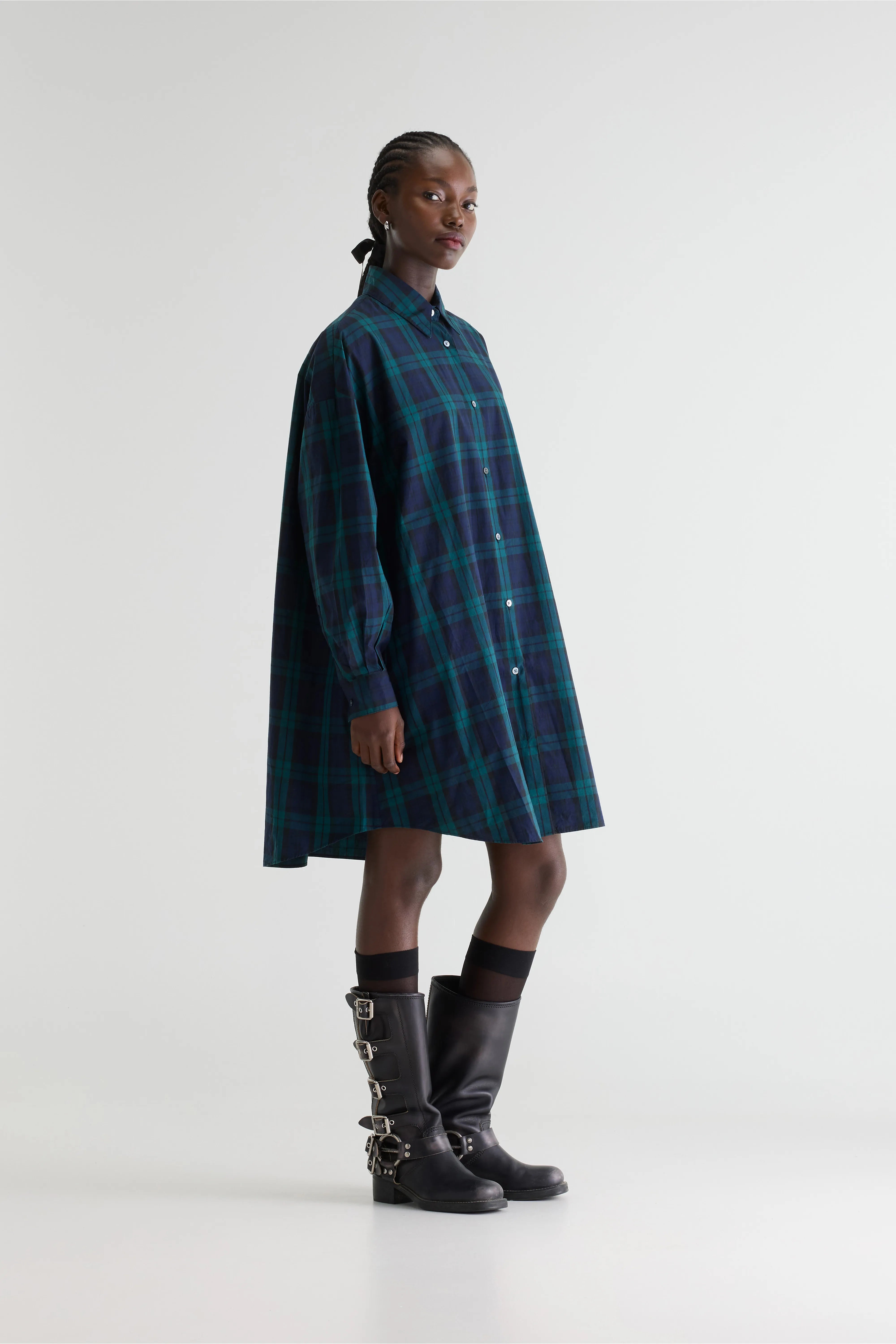 Grappa geruite hemdjurk  (252 / W / CHECK E)