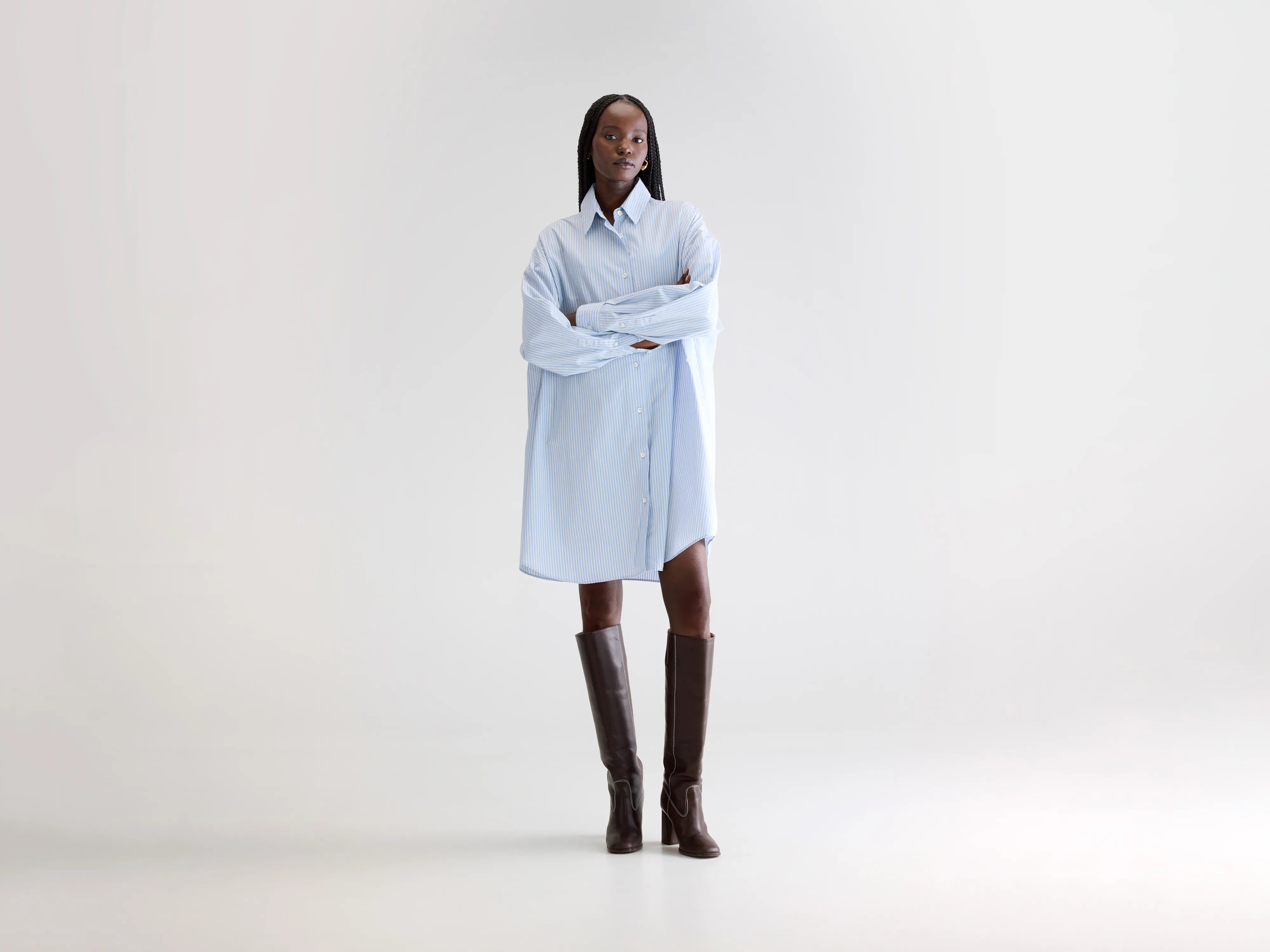 Grappa shirt dress (252 / W / STRIPE W)