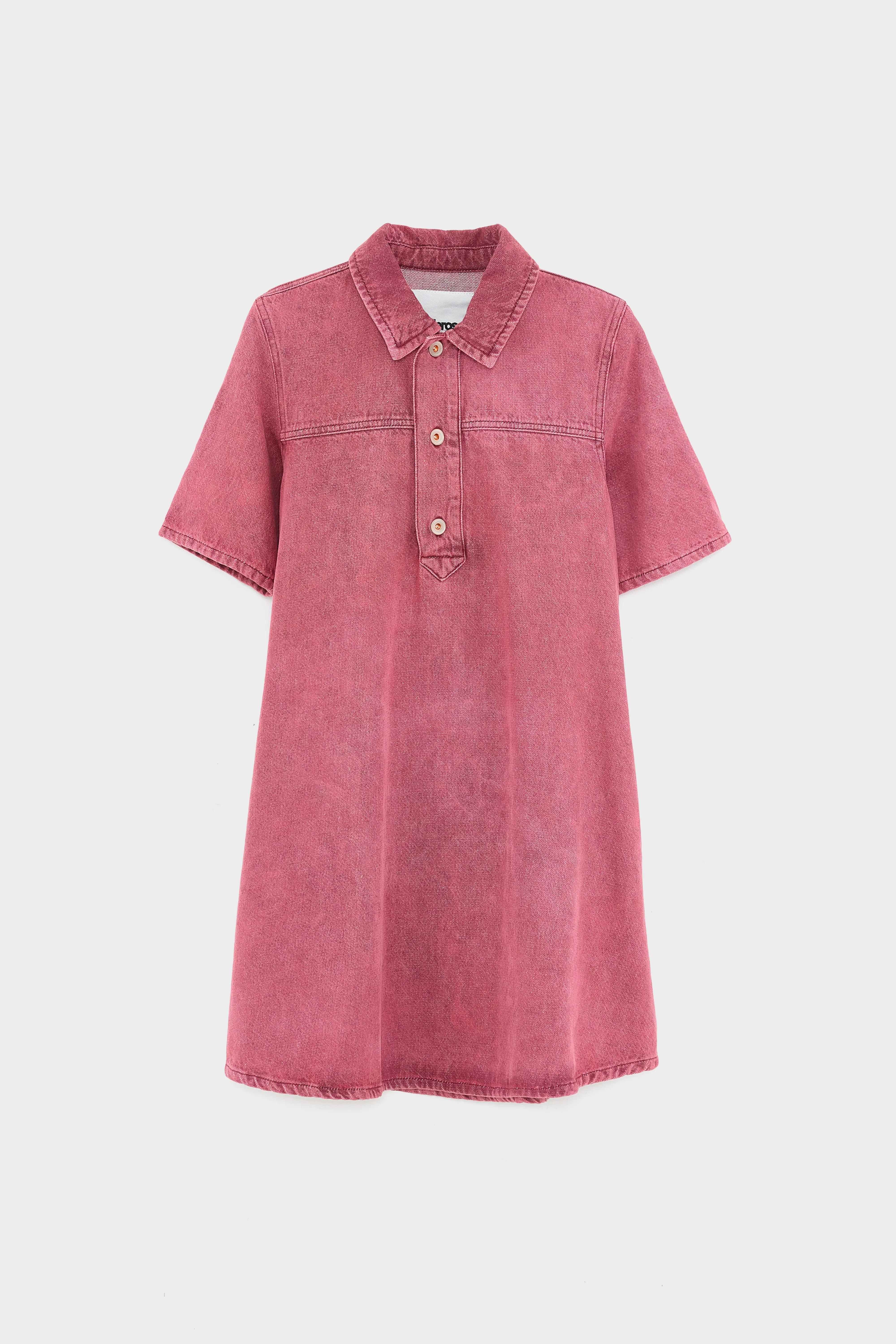 Paprika denim jurk (252 / W / WINE STONE)