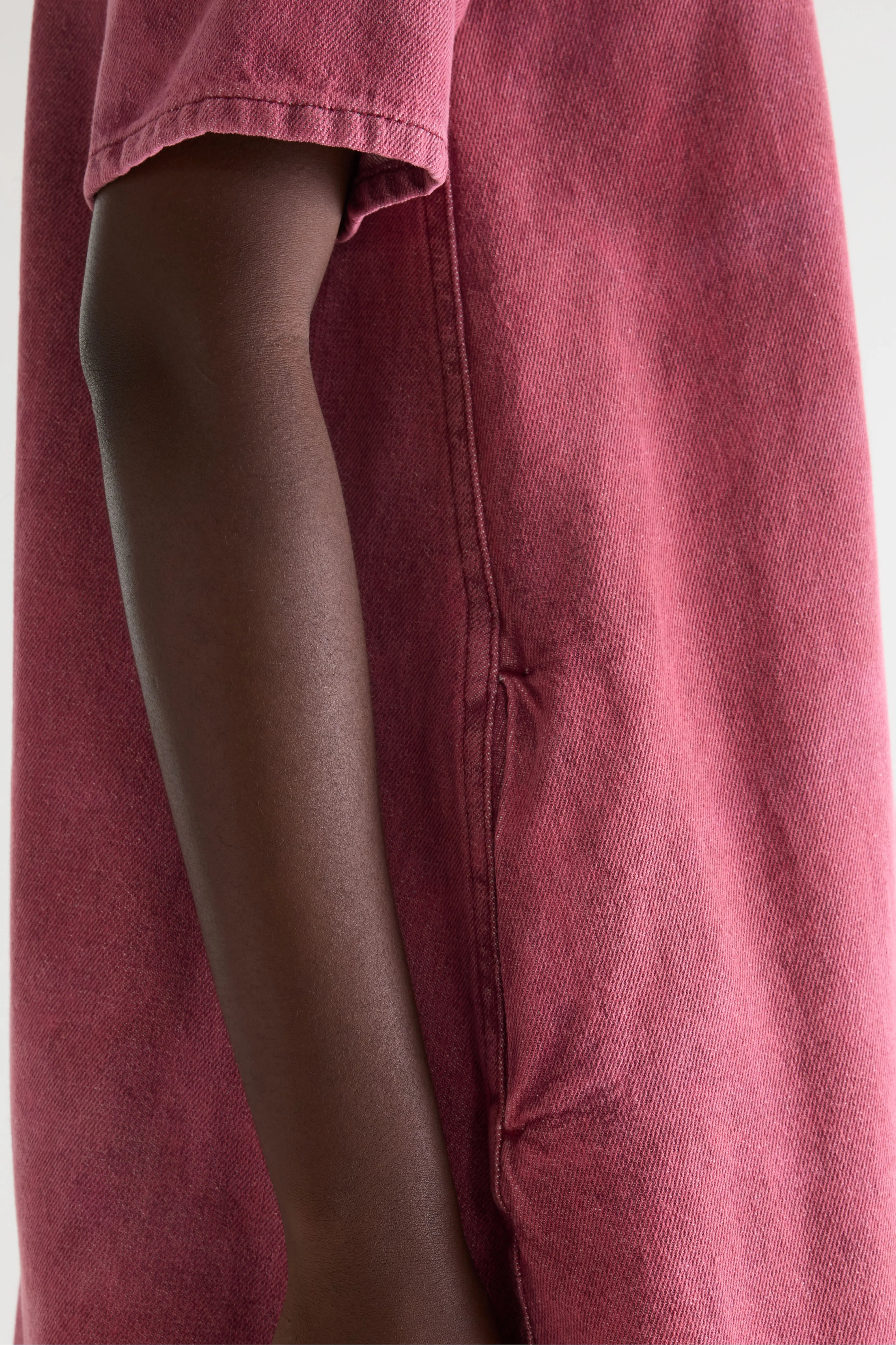 Paprika denim jurk (252 / W / WINE STONE)