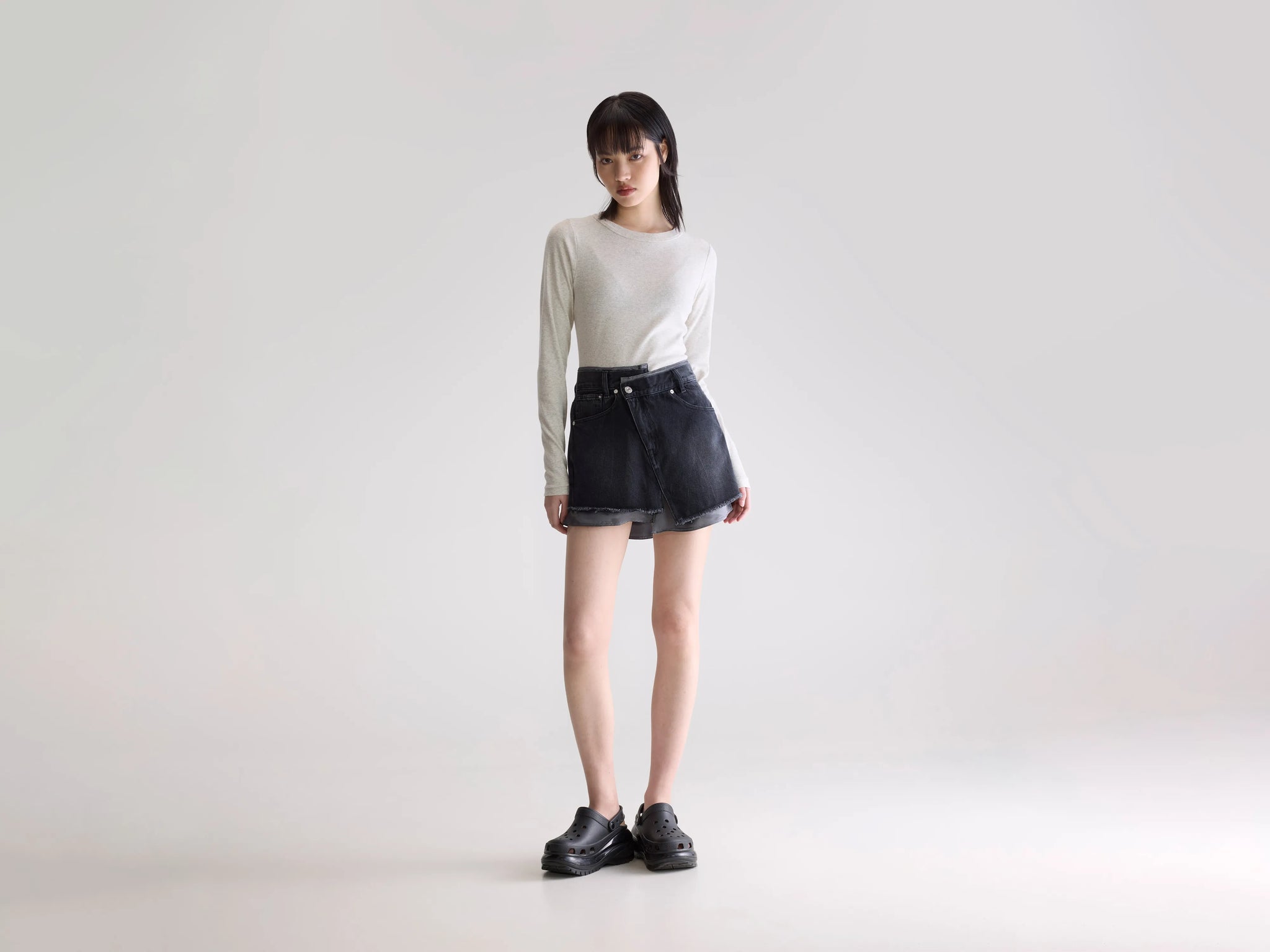 wonnyribbon black denim skirt Sサイズ wonnyribbon black denim skirt Sサイズ Wonny Ribbon Black