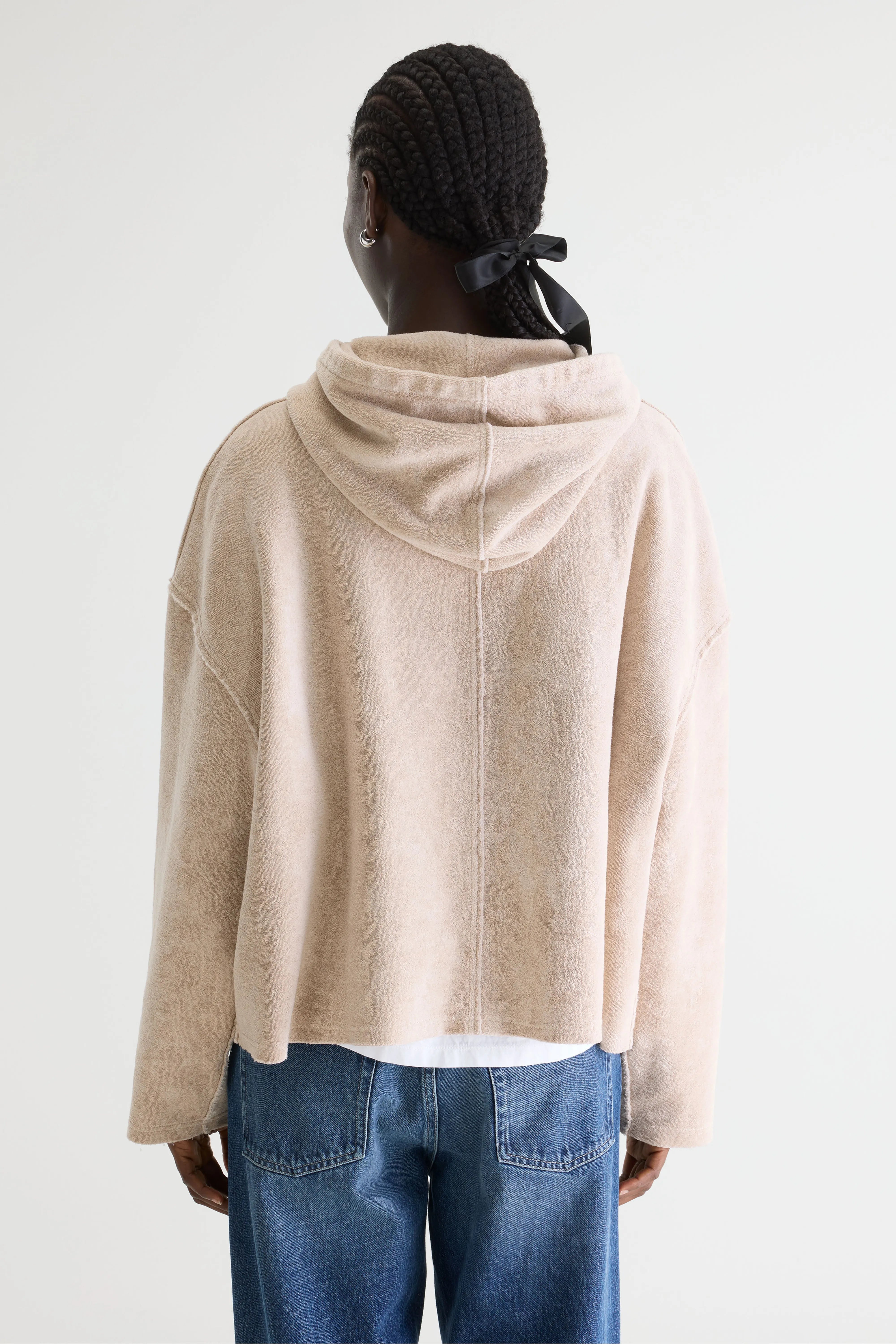 Fannel hoodie (252 / W / STONE)