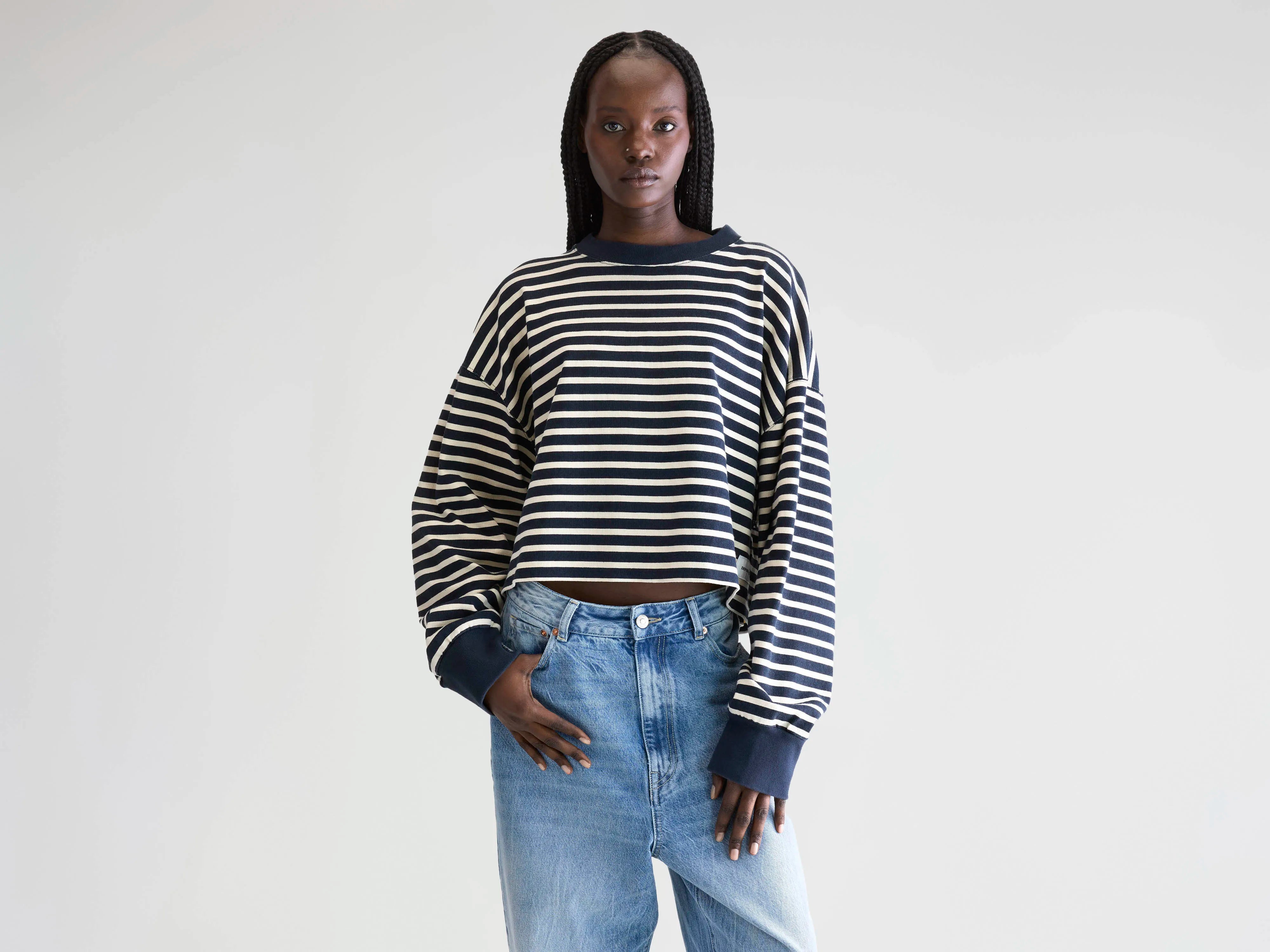 Franto t-shirt met lange mouwen (252 / W / STRIPE A)