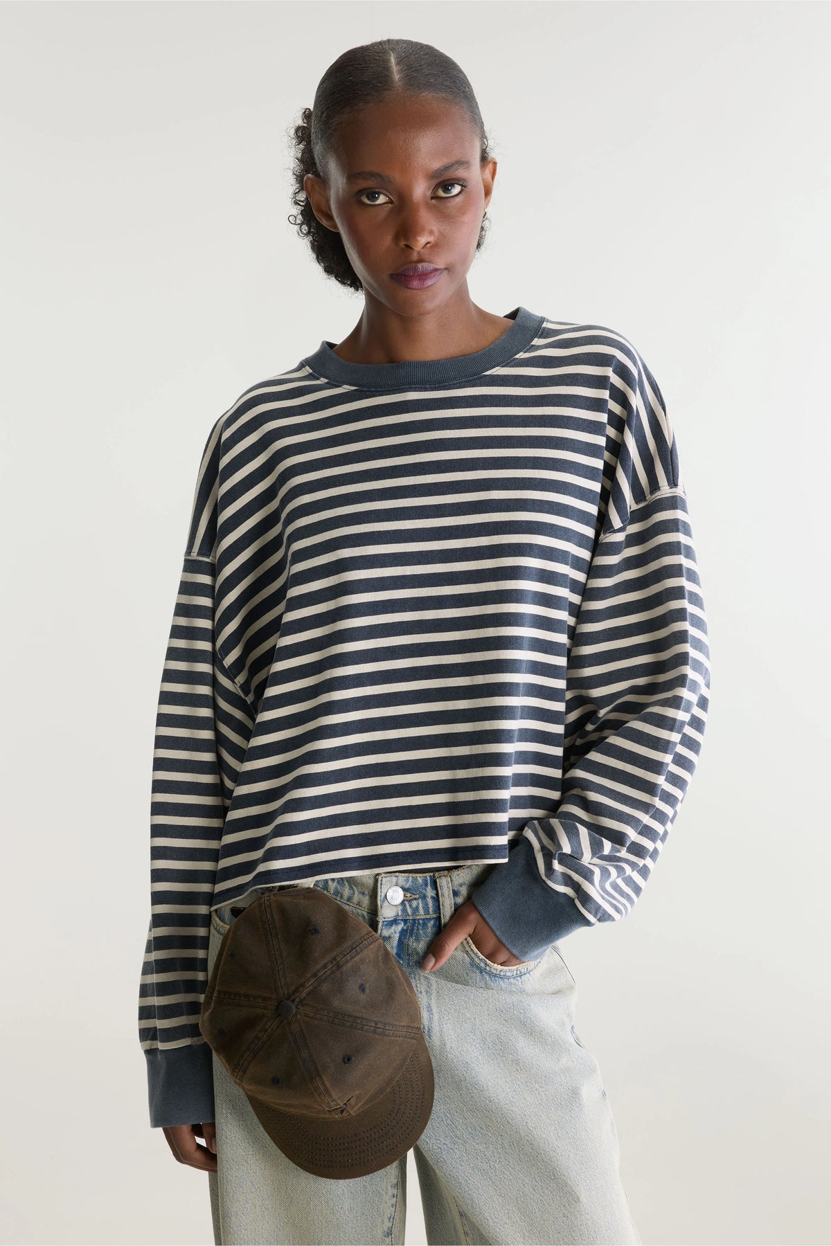 Franto t-shirt met lange mouwen (252 / W / STRIPE A)