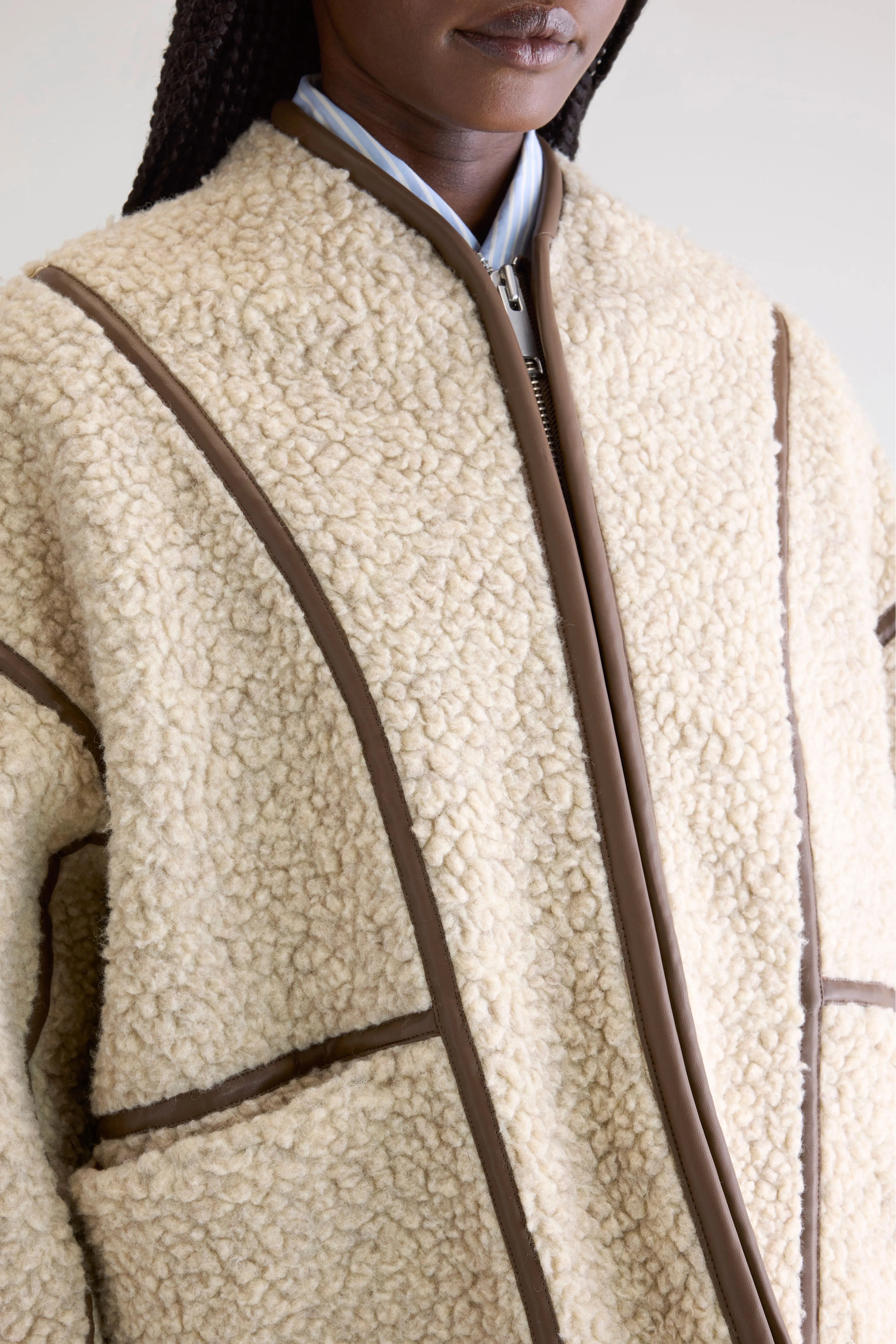 Jina sherpa jacket (252 / W / NATURAL)