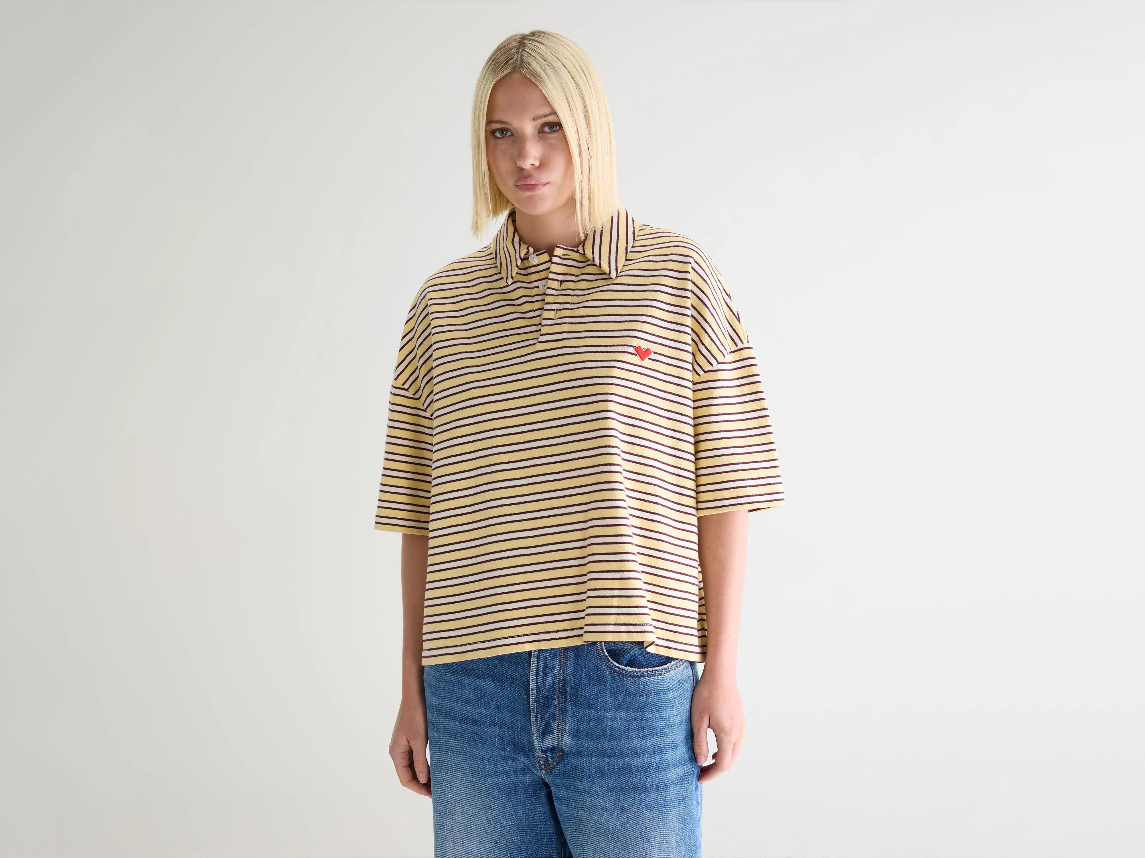 Foolo short-sleeve polo (252 / W / STRIPE A)