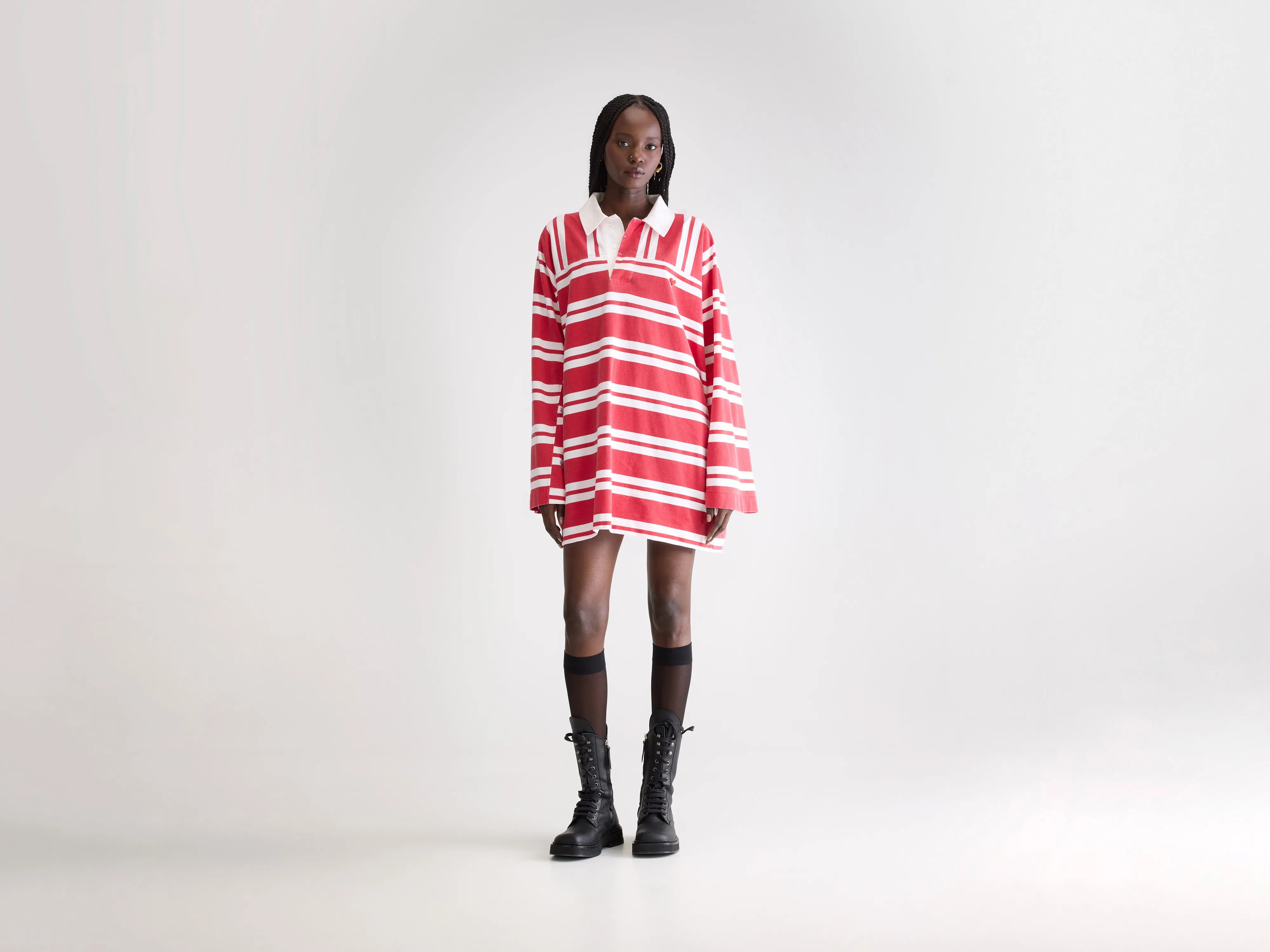 Foogy losse jurk (252 / W / STRIPE B)