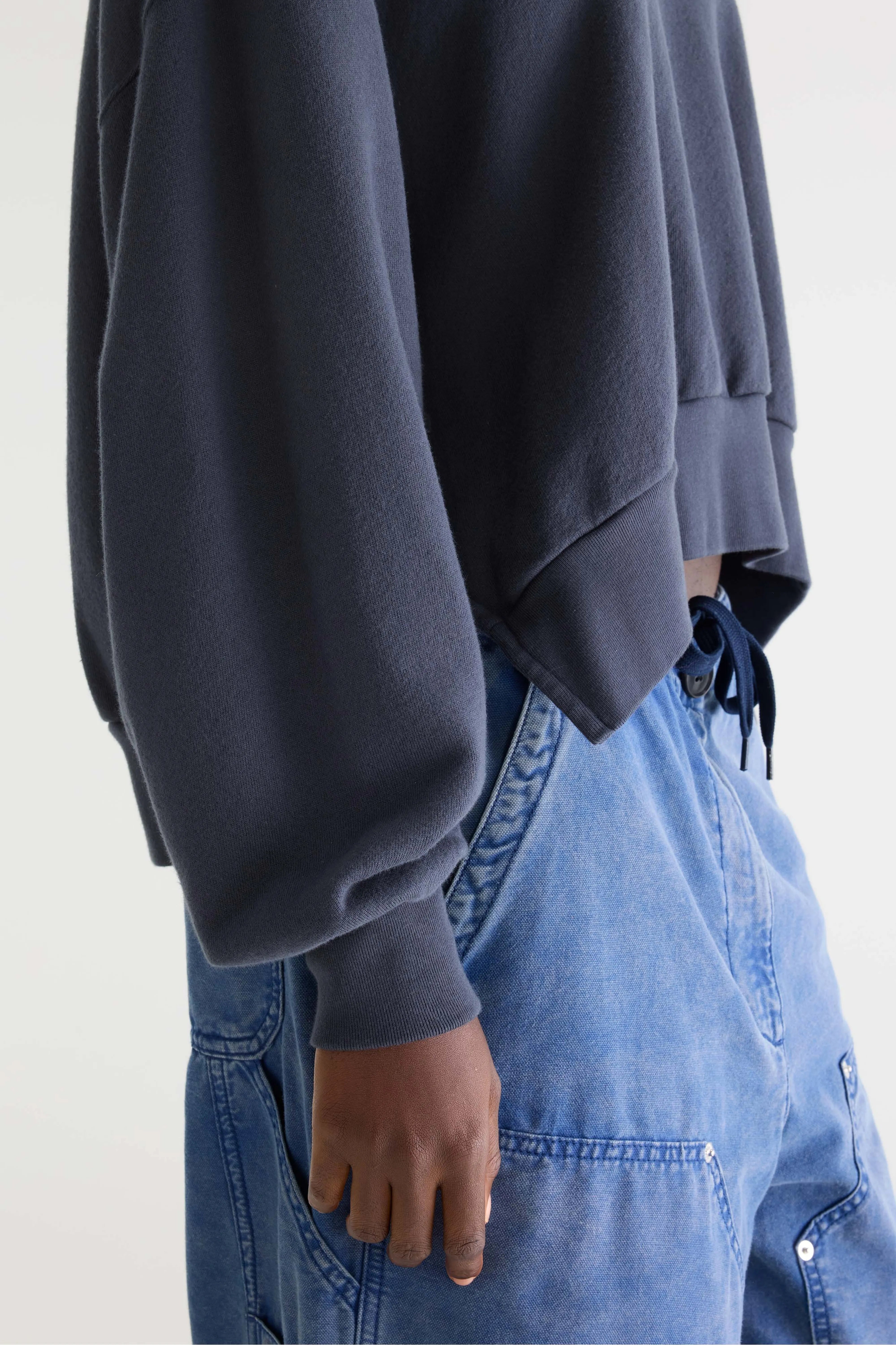 Varola sweatshirt met v-hals (262 / W / NAVY)