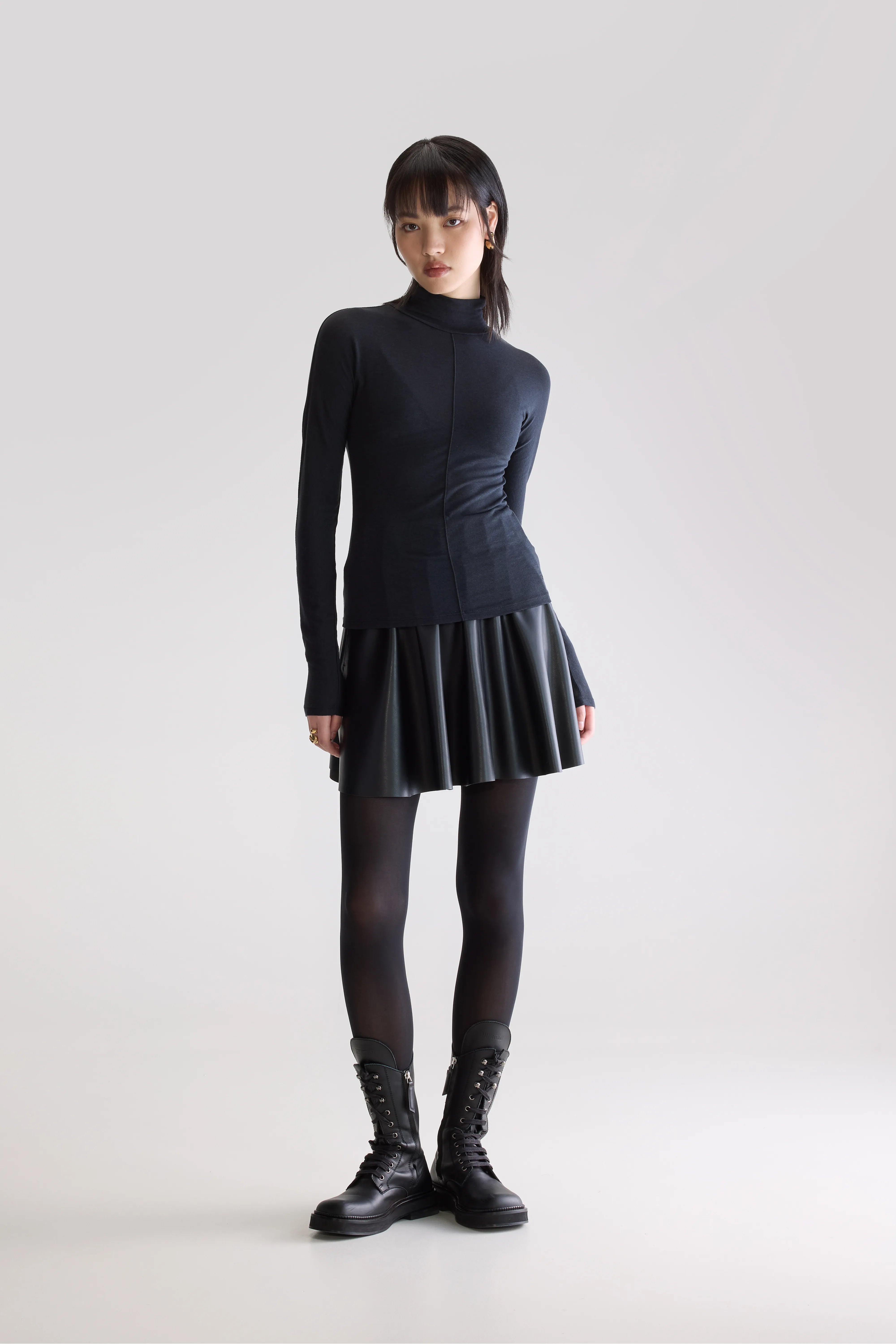 T-shirt col montant Flawy (252 / W / OFF BLACK)