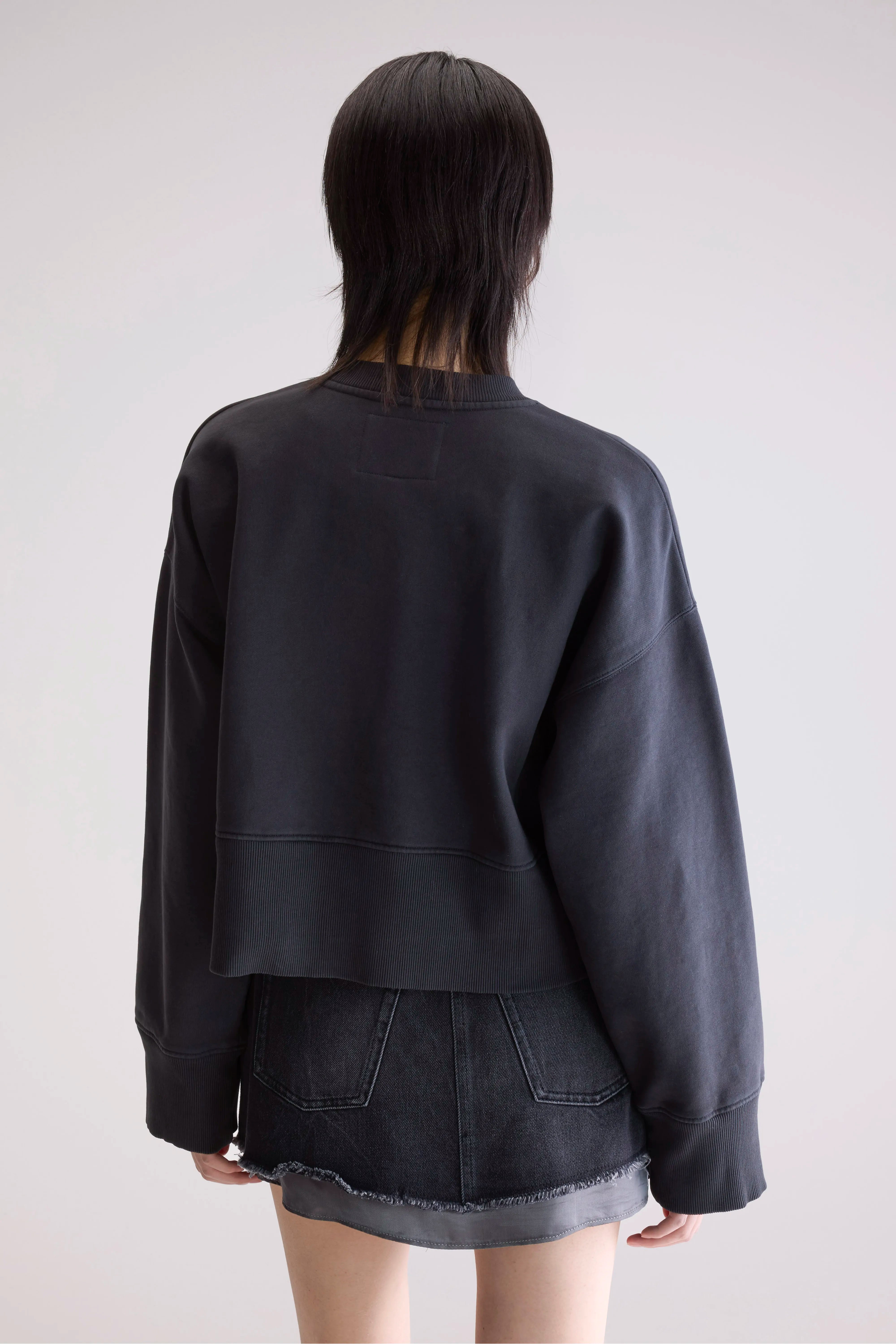 Slenni sweatshirt met ronde hals (252 / W / ACIER)