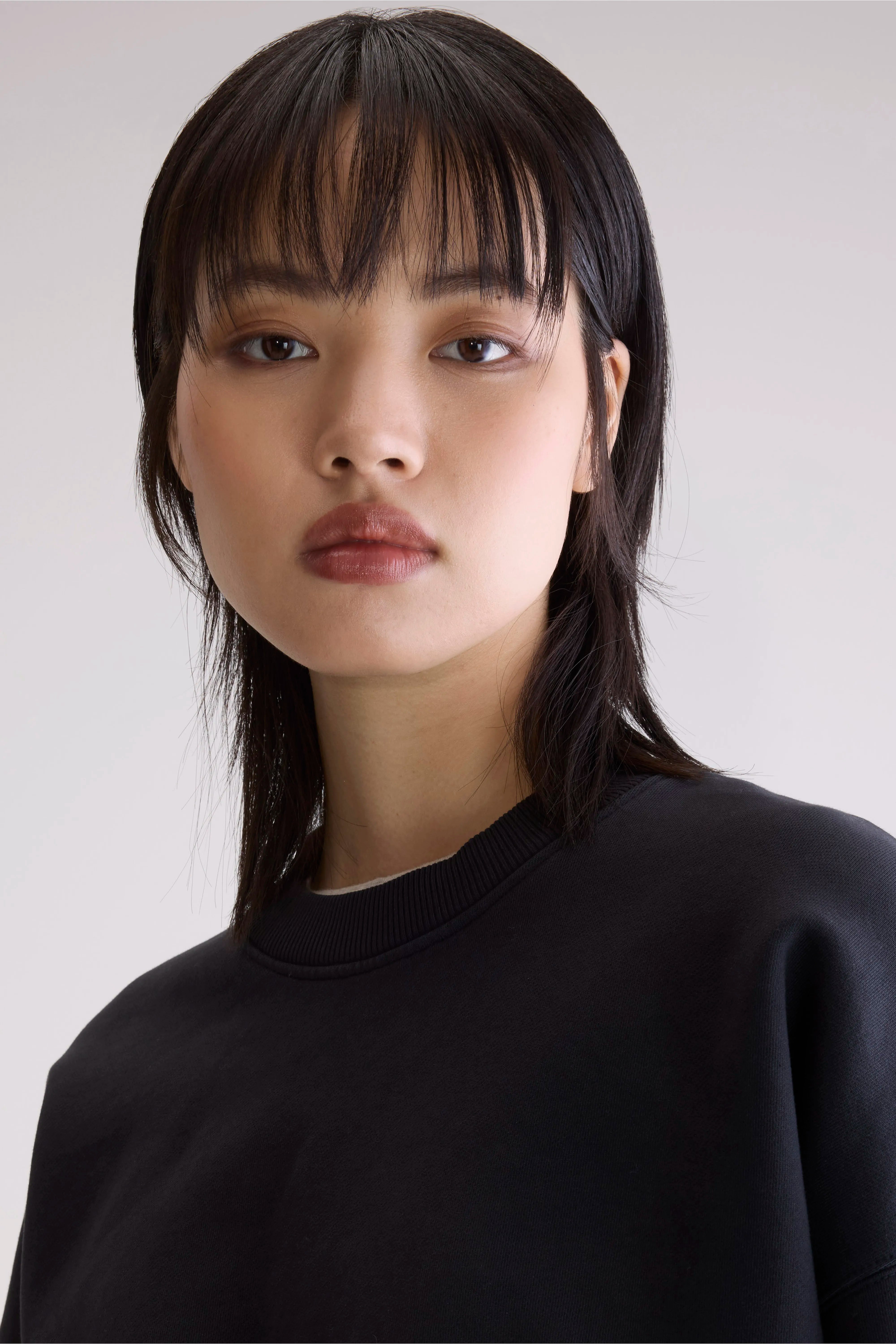 Slenni sweatshirt met ronde hals (252 / W / ACIER)