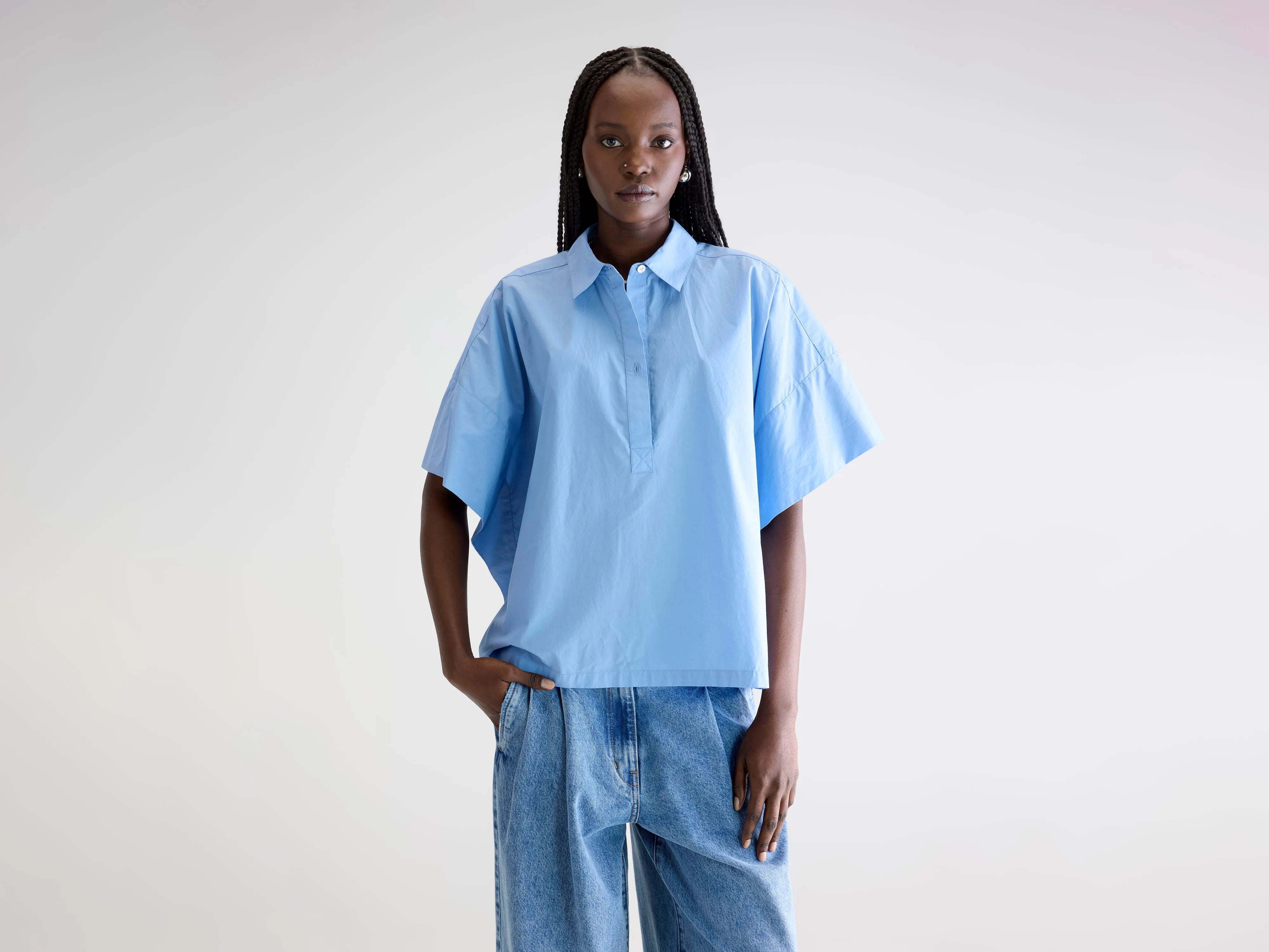 Cairn hemd met korte mouwen (252 / W / BLUE SHIRT)