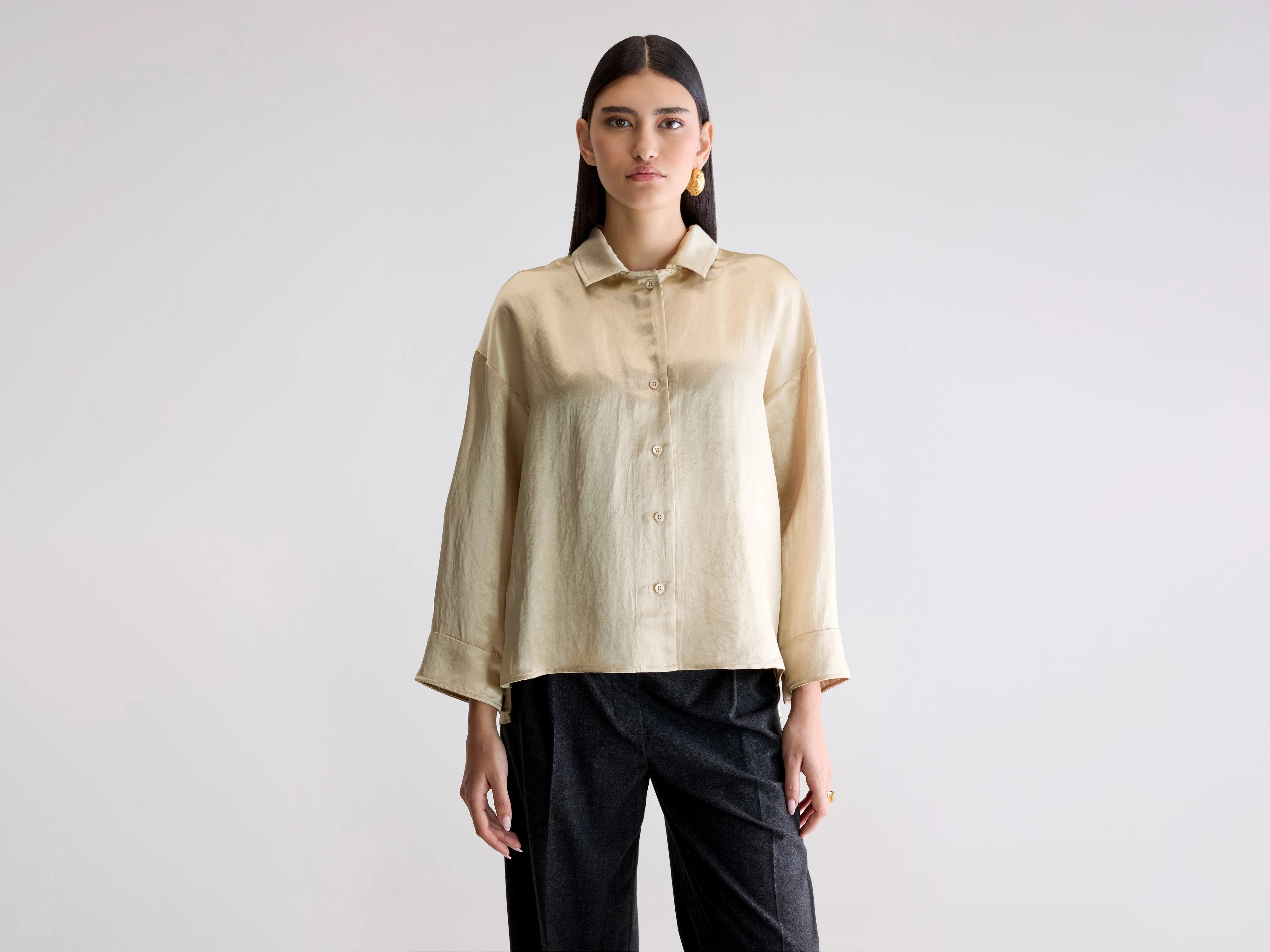 Seattle regular blouse (252 / W / IVORY)
