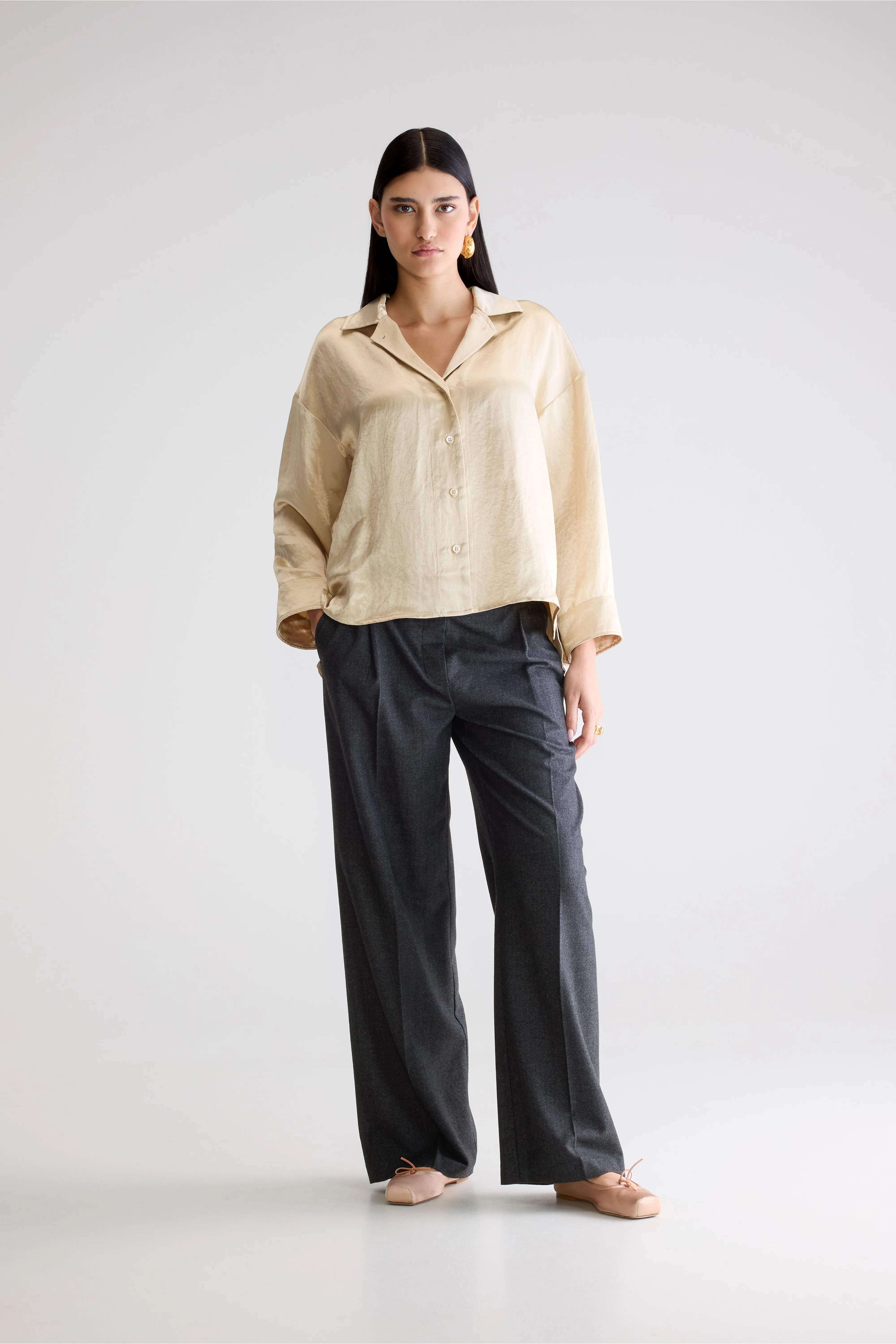 Seattle regular blouse (252 / W / IVORY)
