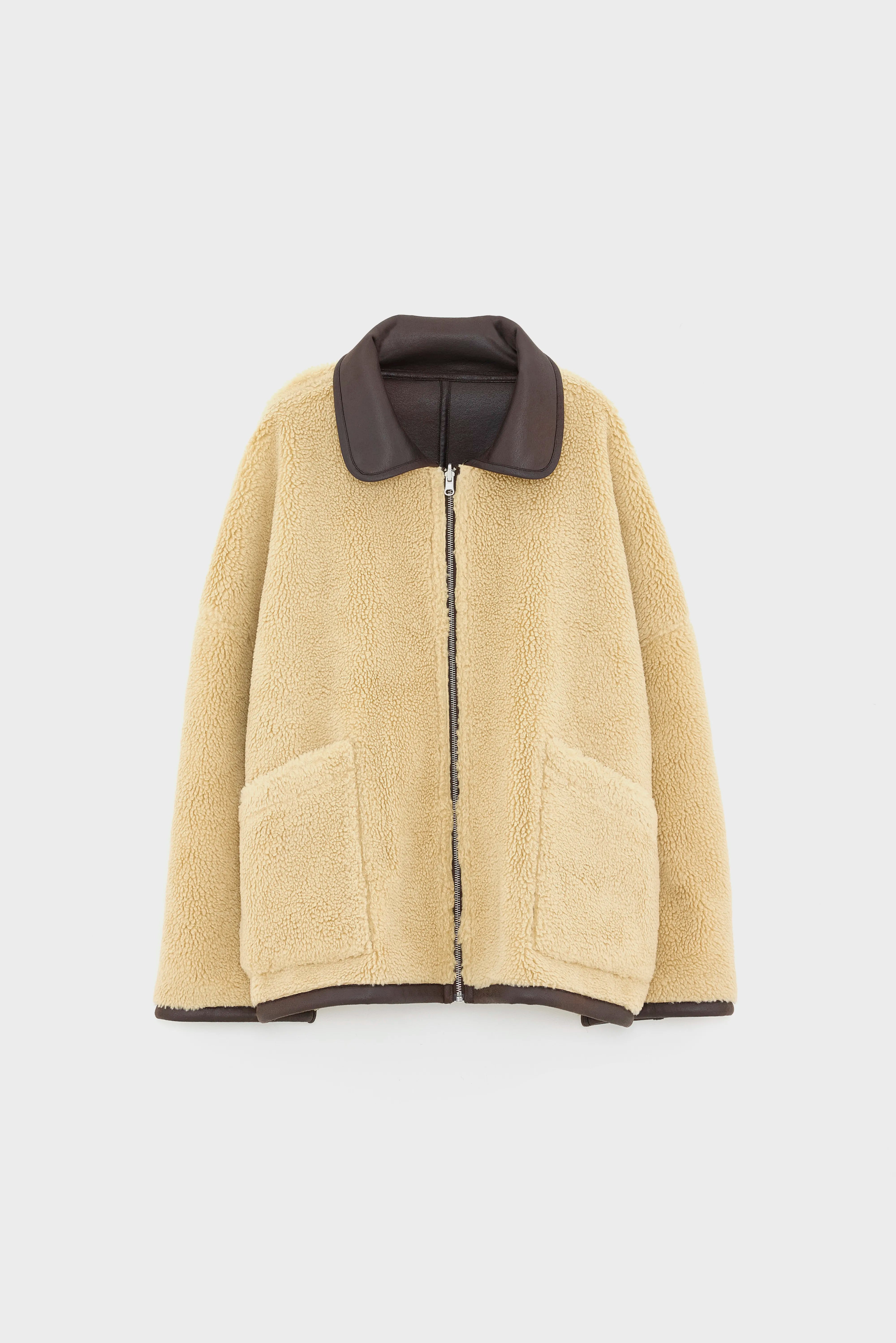 Hestel faux-leather jacket (252 / W / DARK ROAST)