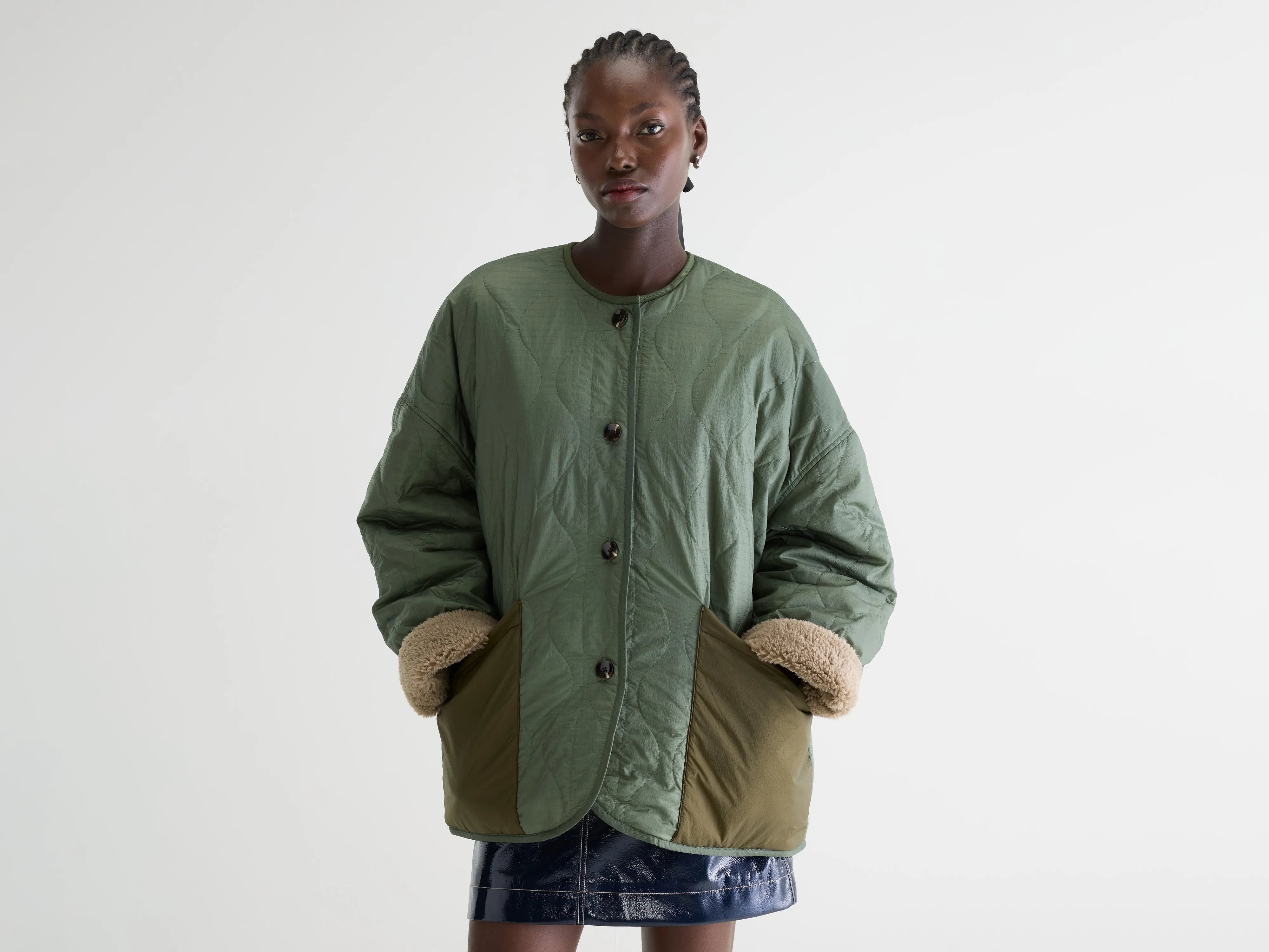 Hampton teddy jacket (252 / W / EUCALYPTUS)