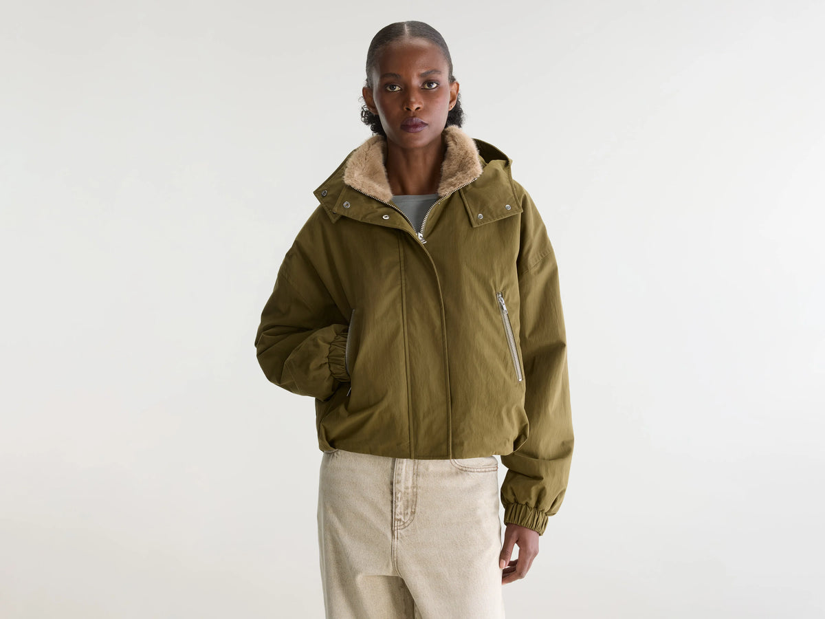 Herna cropped jacket (252 / W / MILITARY)