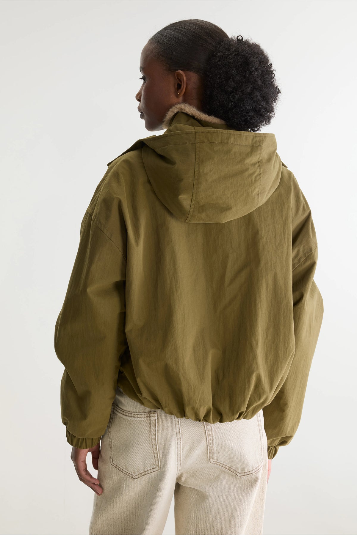 Herna cropped jacket (252 / W / MILITARY)