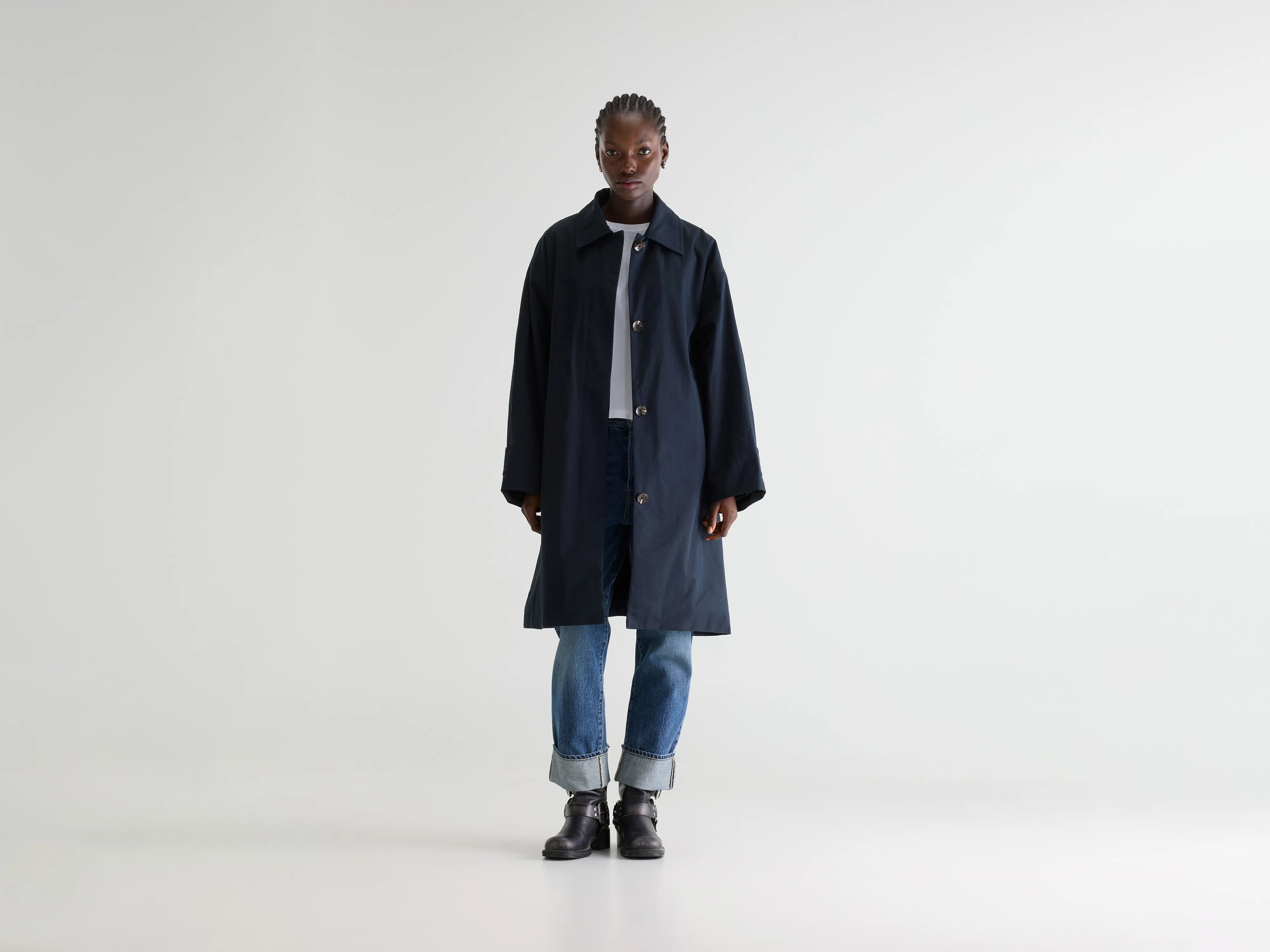 Hestia trenchcoat (252 / W / NAVY)