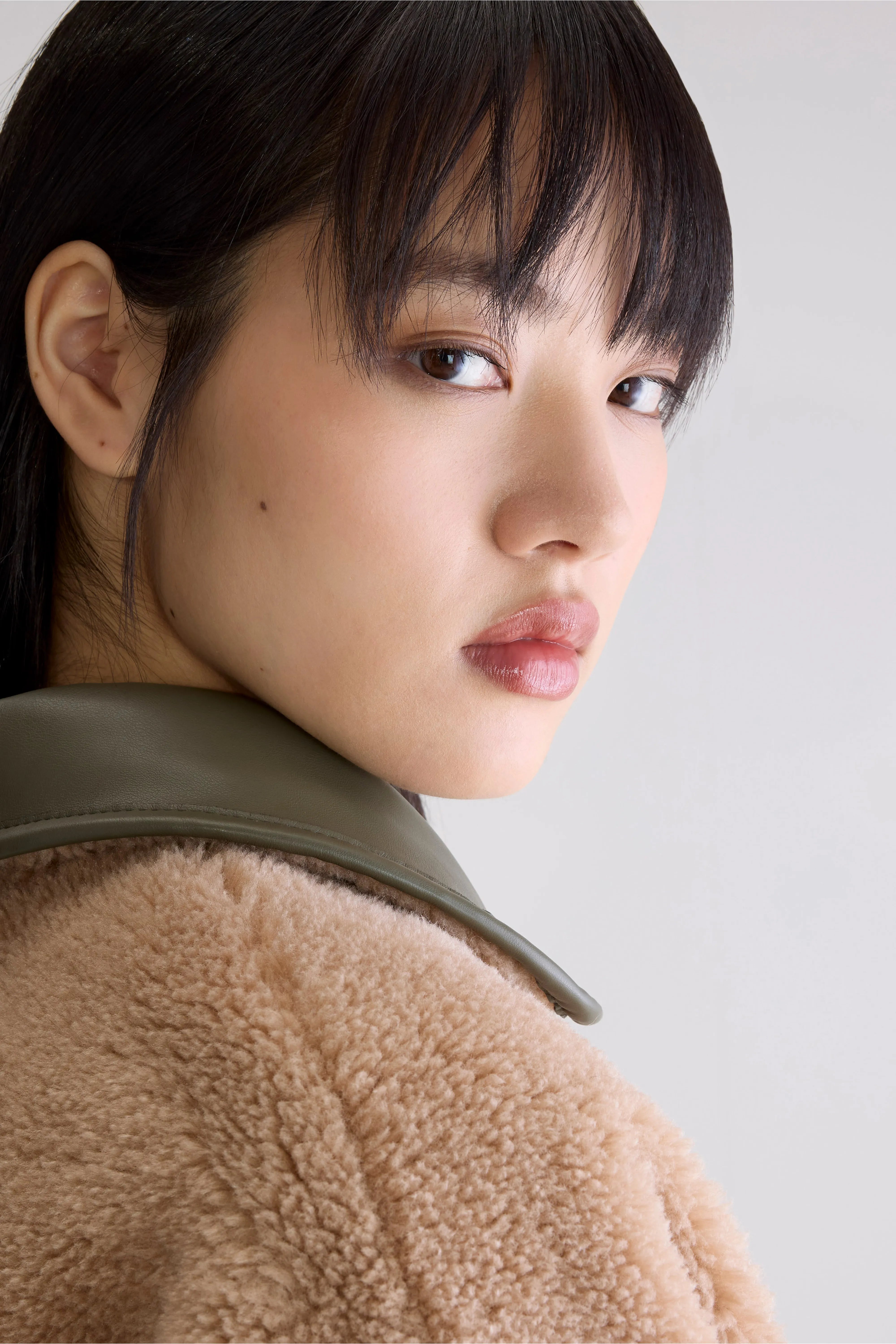 Josh faux leather jacket (252 / W / SAGE)