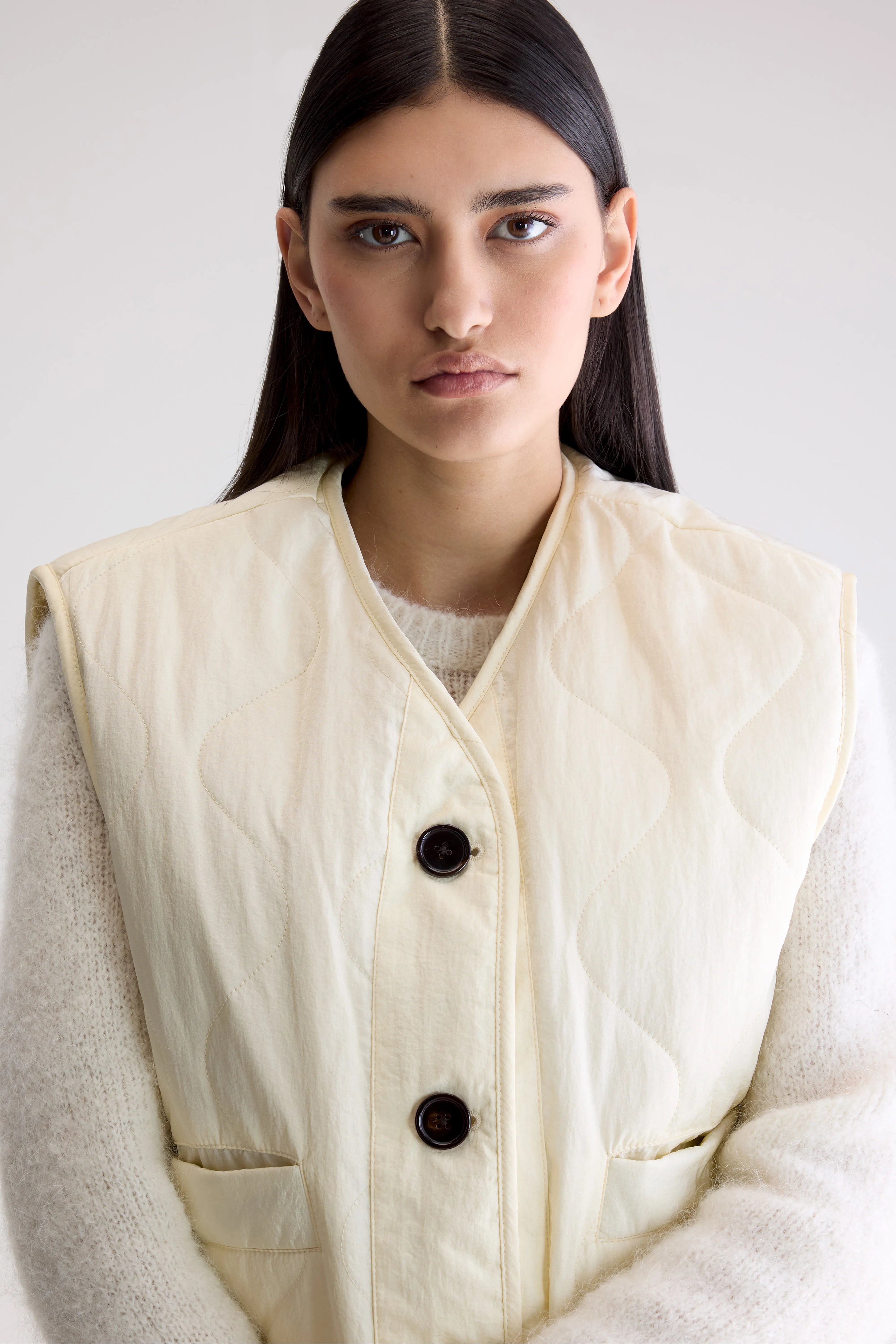 Veste sans manches Eloise (252 / W / BUTTER)