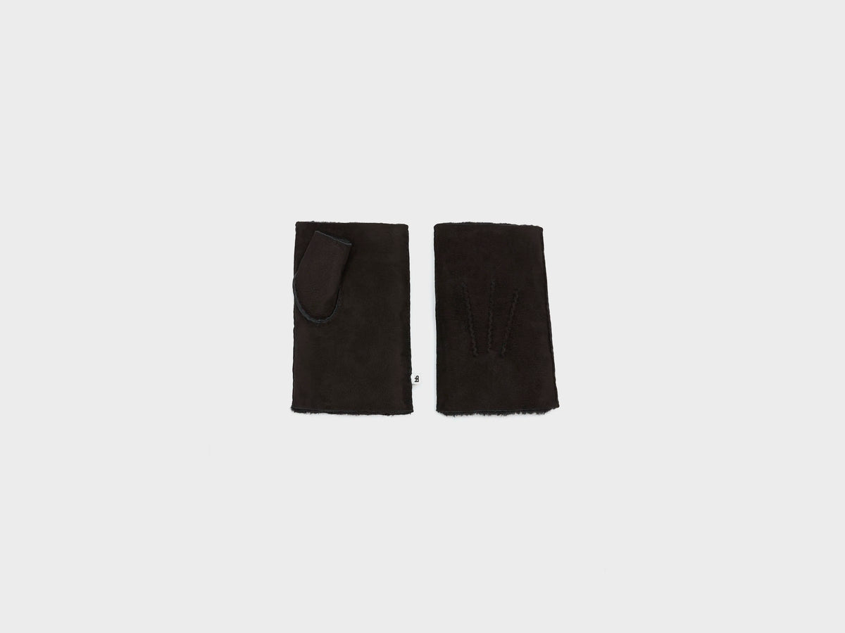 Manhok fingerless gloves (251 / W / BLACK)