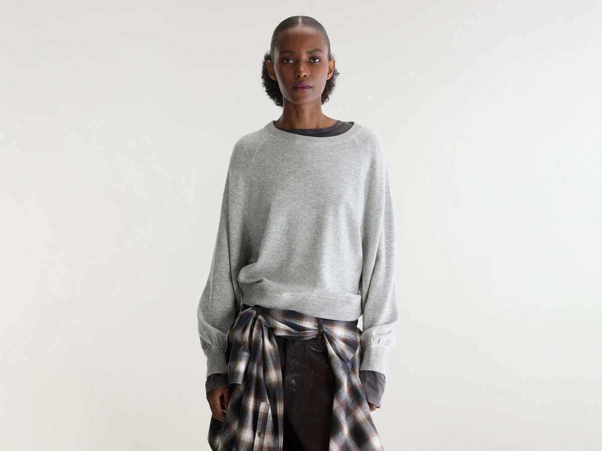 Spanne crewneck sweater (252 / W / LIGHT GREY)