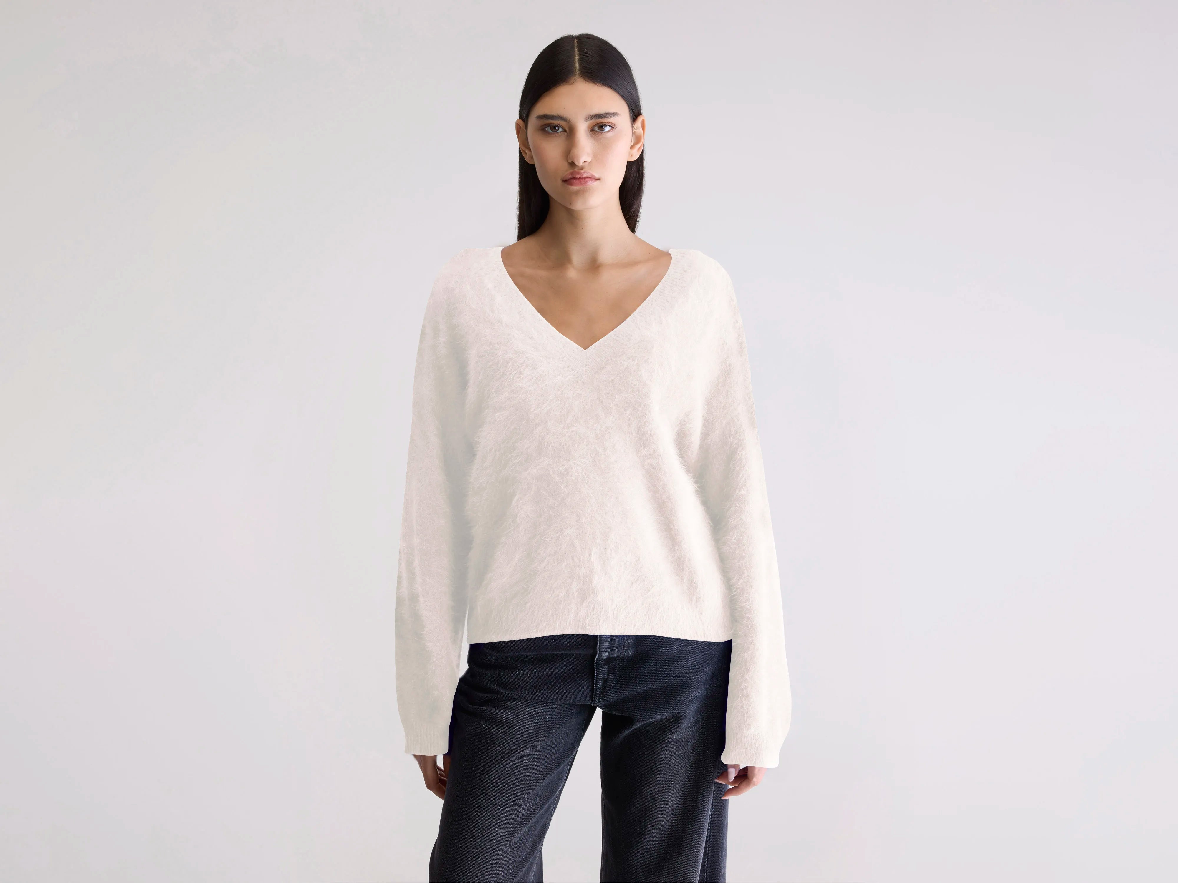Dathe angora-blend sweater (252 / W / PARCHEMIN)