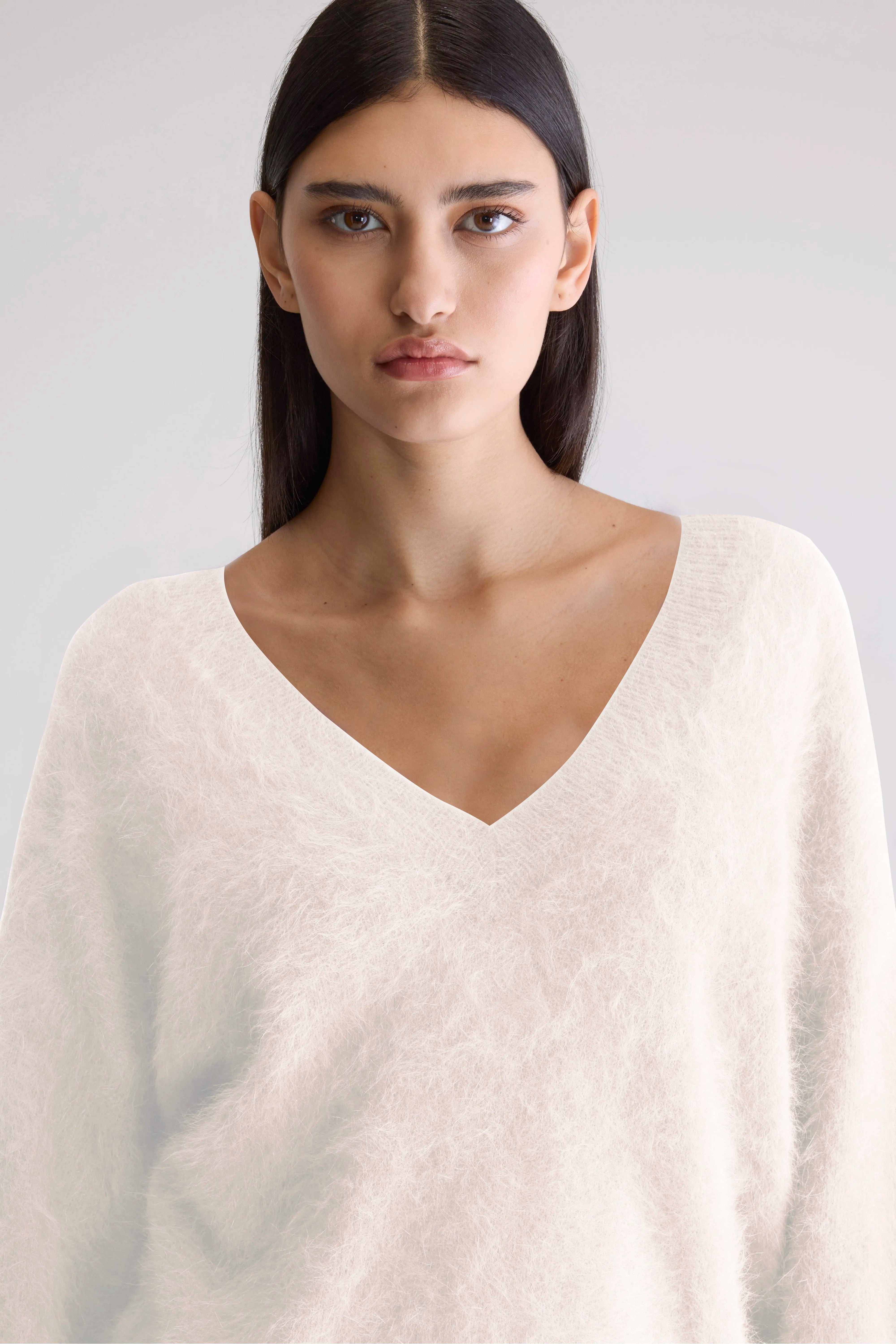 Dathe angora-blend sweater (252 / W / PARCHEMIN)