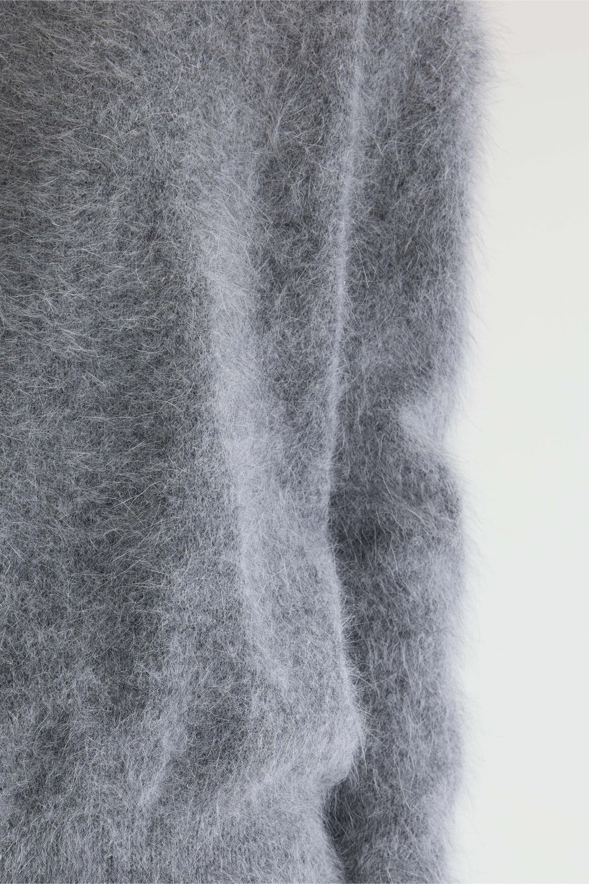 Cardigan en angora Dathan (252 / W / MID GREY)