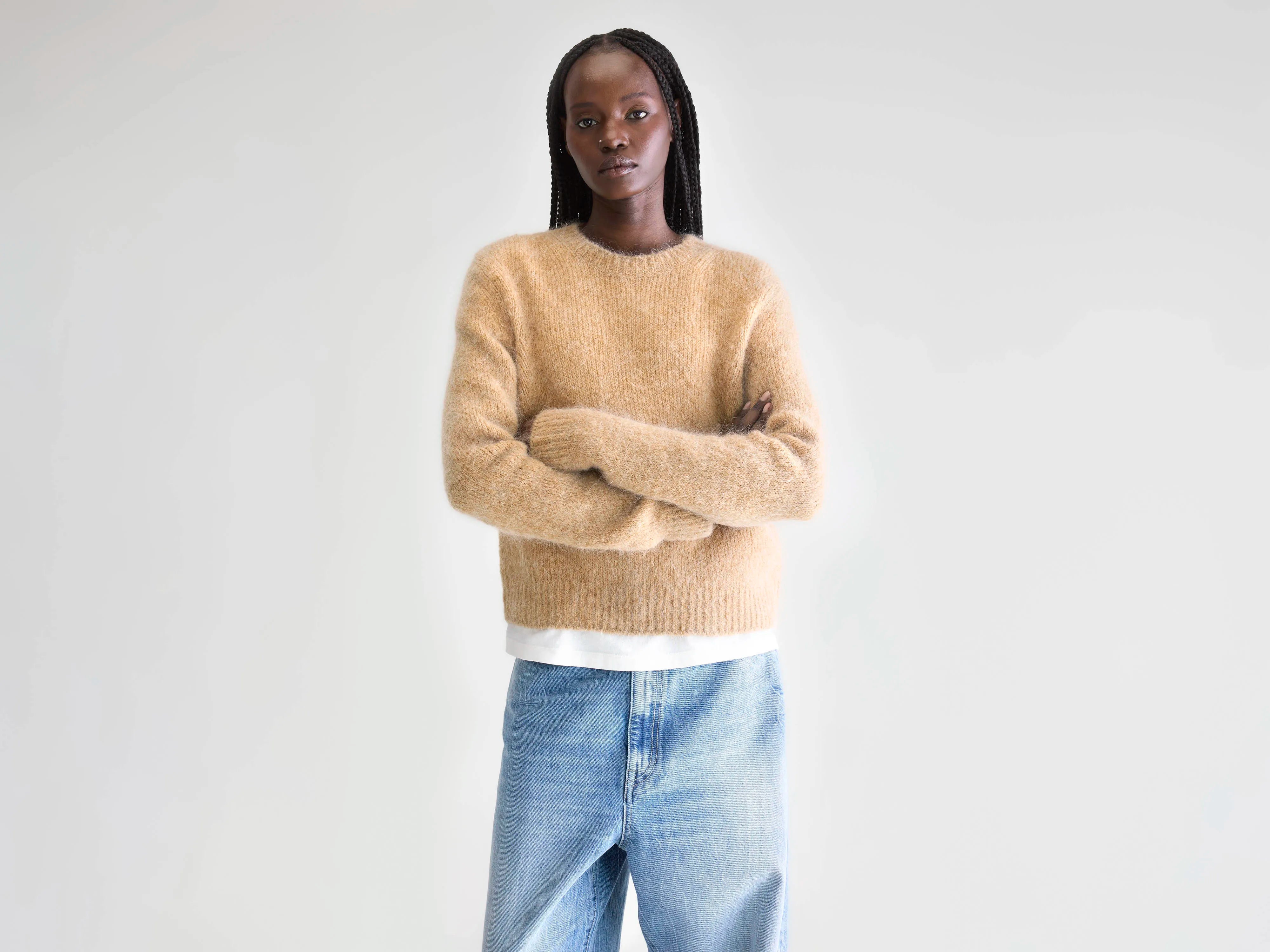 Pull col rond Anco (252 / W / CAMEL)